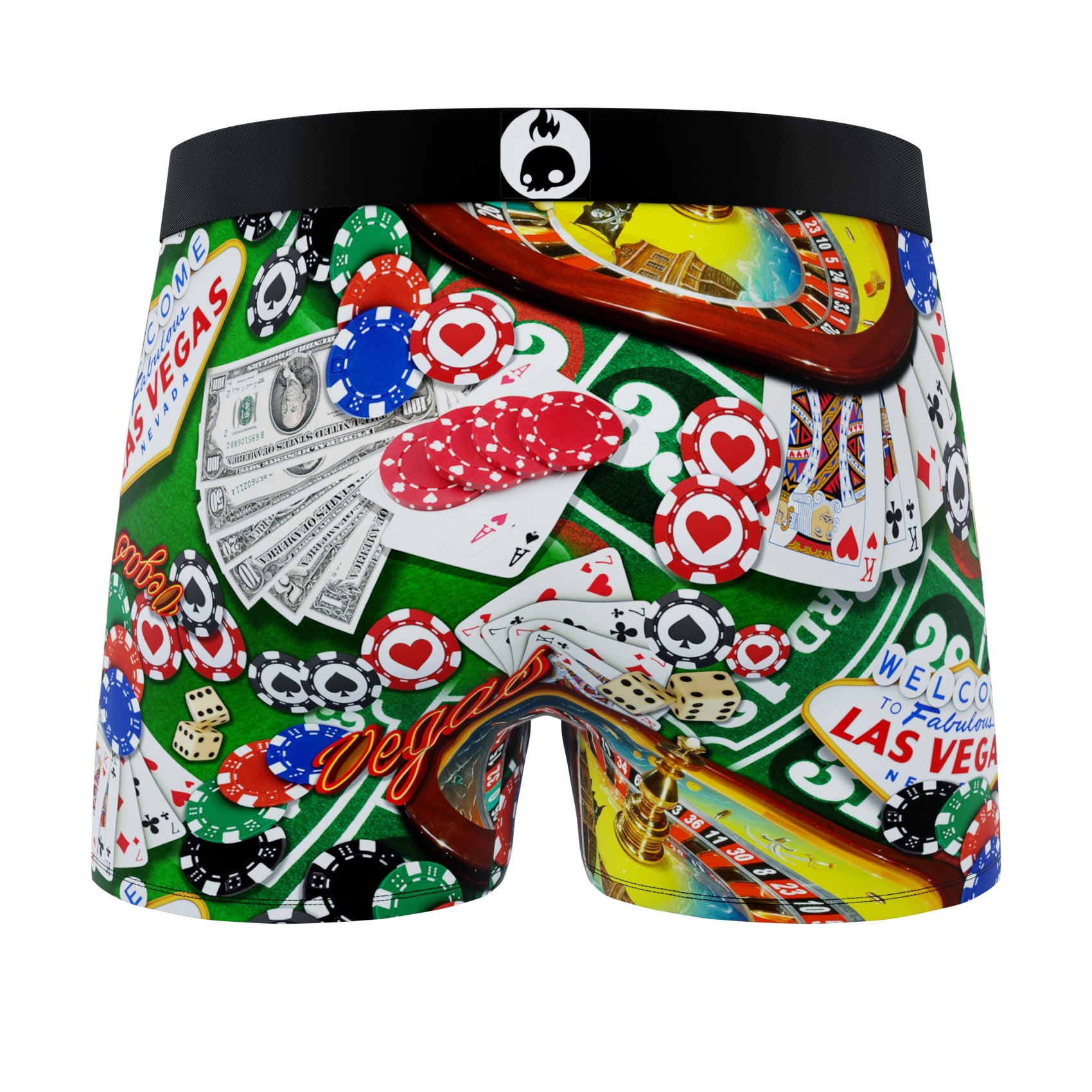 CRAZYBOXER Casino in Vegas Men's Boxer Briefs (3 Pack)