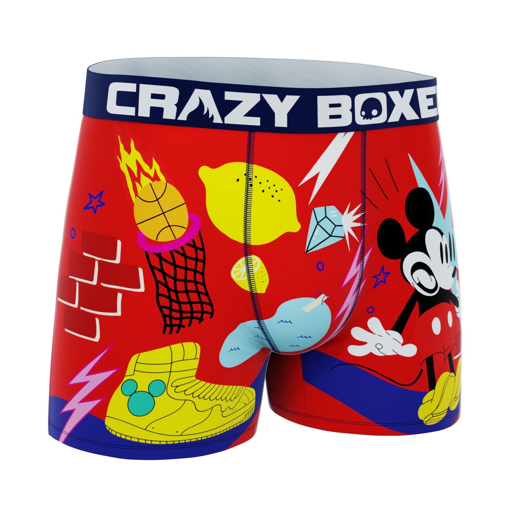 CRAZYBOXER Disney Mickey Mouse Men's Boxer Briefs
