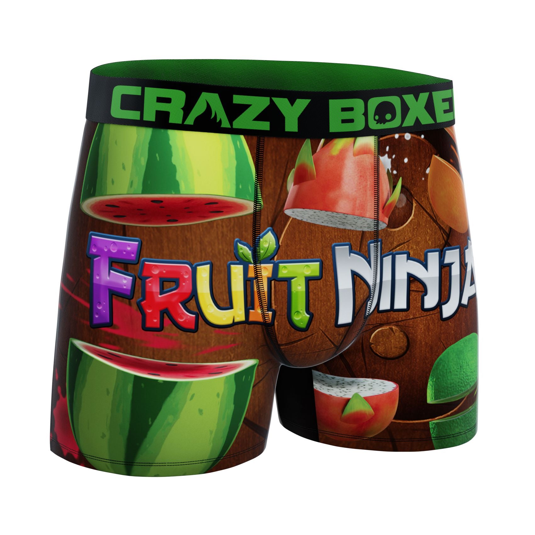 CRAZYBOXER Fruit Ninja Cutting Men's Boxer Briefs