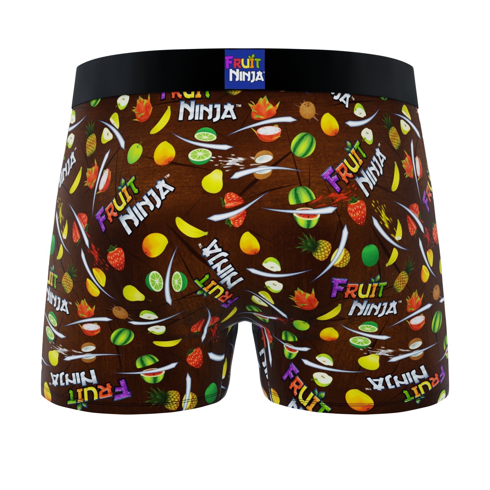 CRAZYBOXER Fruit Ninja All Over Men's Boxer Briefs (2 pack)