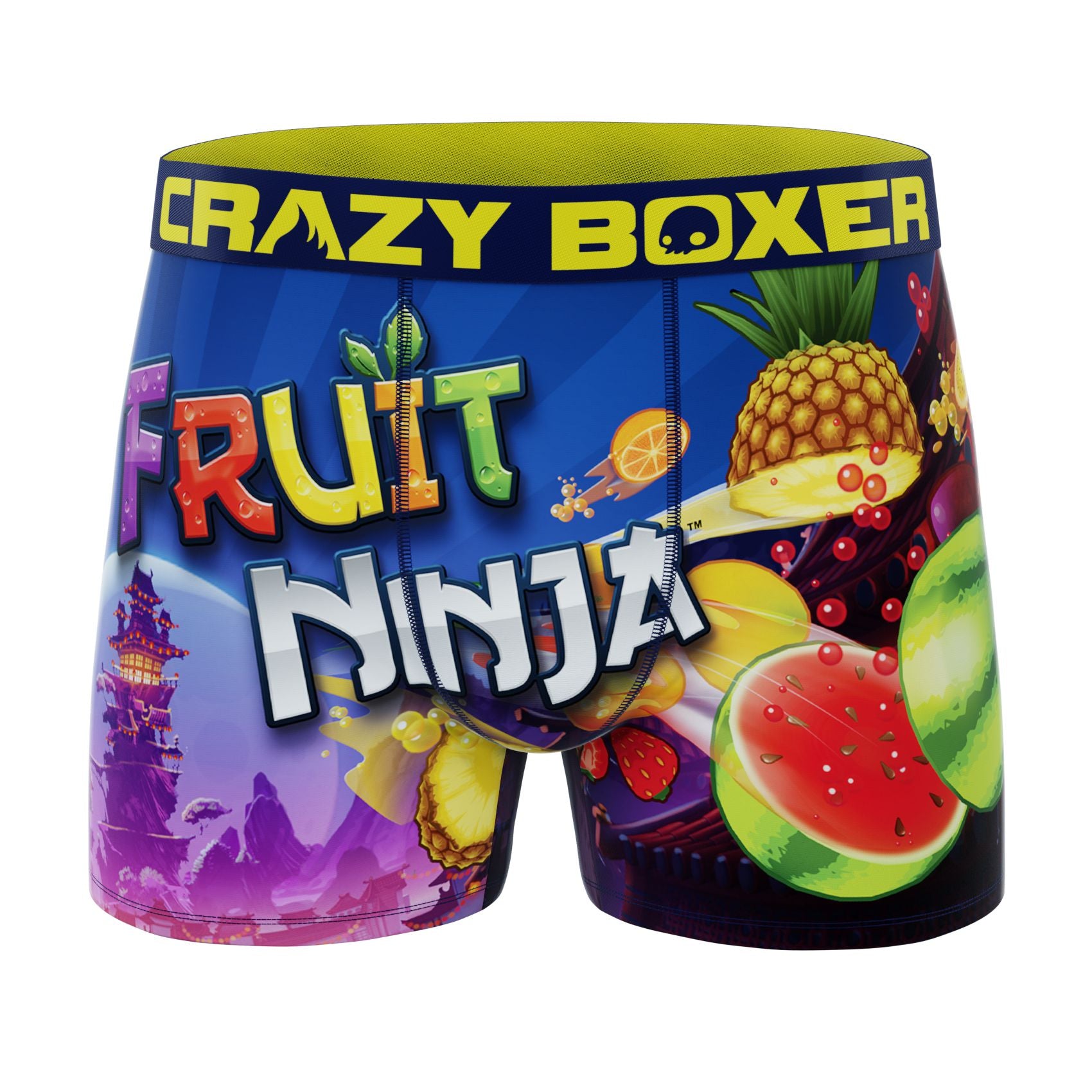 CRAZYBOXER Fruit Ninja All Over Men's Boxer Briefs (3 pack)