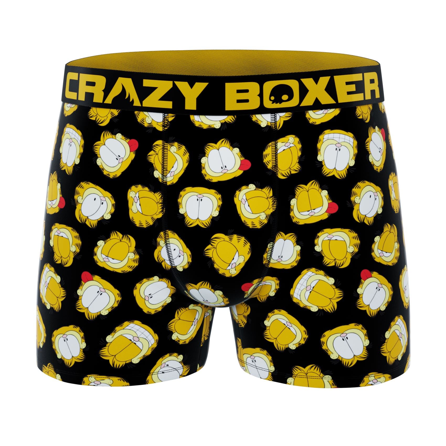 CRAZYBOXER Garfield Basketball Cat Men's Boxer Briefs (2 pack)