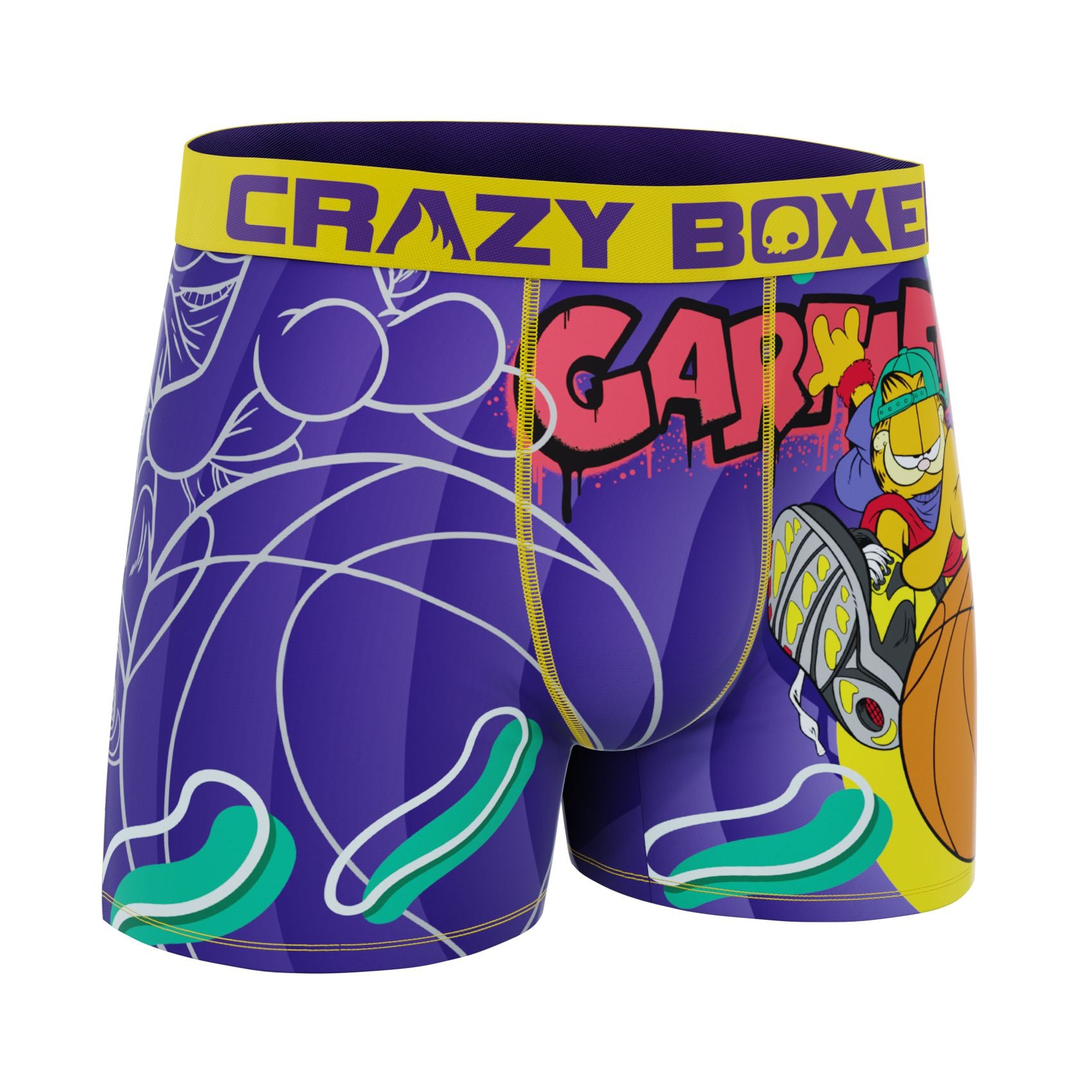 CRAZYBOXER Garfield Basketball Men's Boxer Briefs
