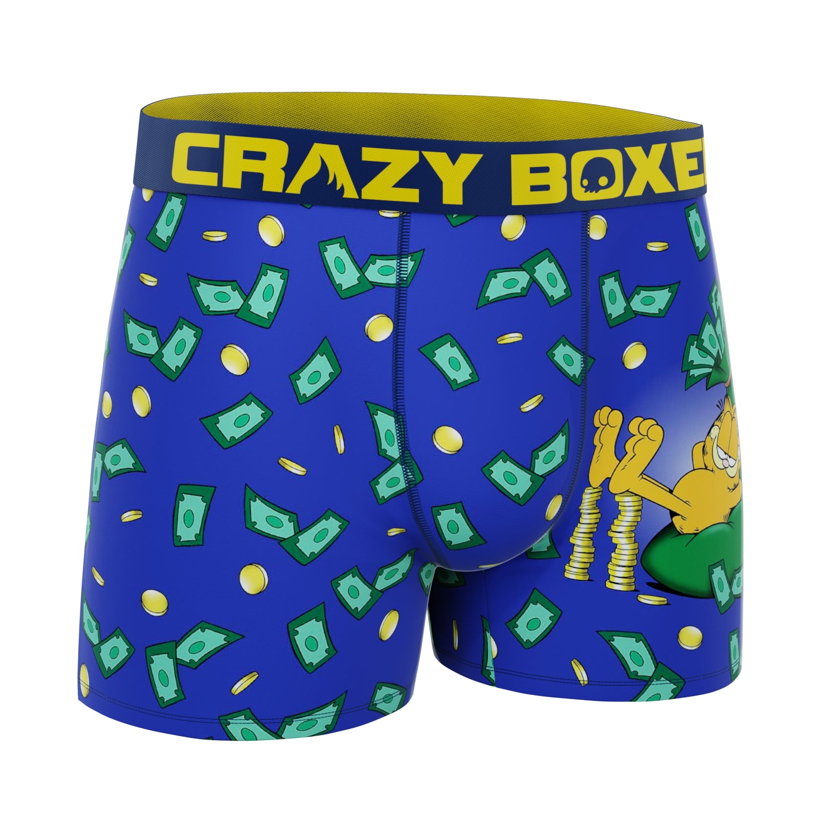 CRAZYBOXER Garfield Money Rain Men's Boxer Briefs
