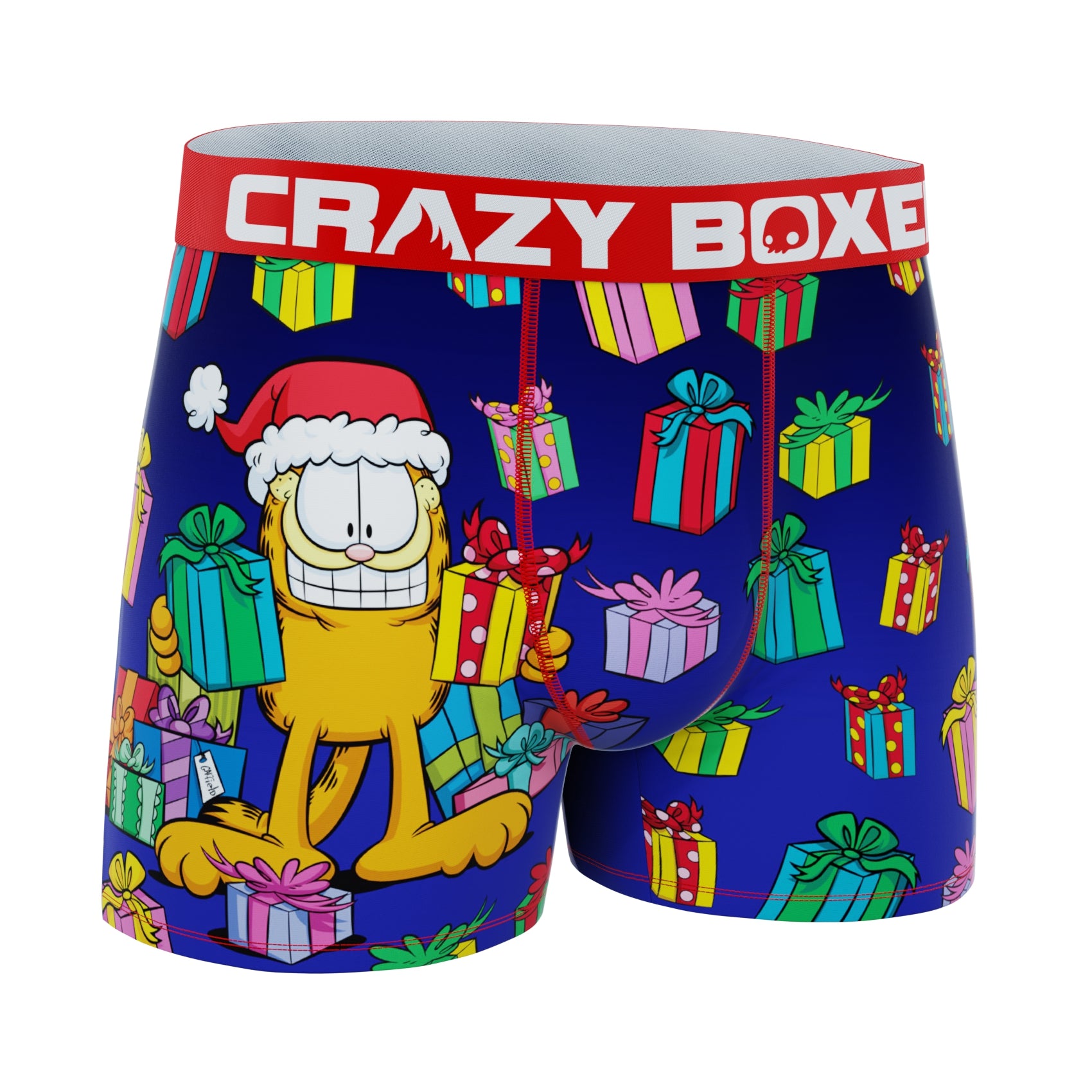 CRAZYBOXER Garfield Gift Holidays Men's Boxer Briefs