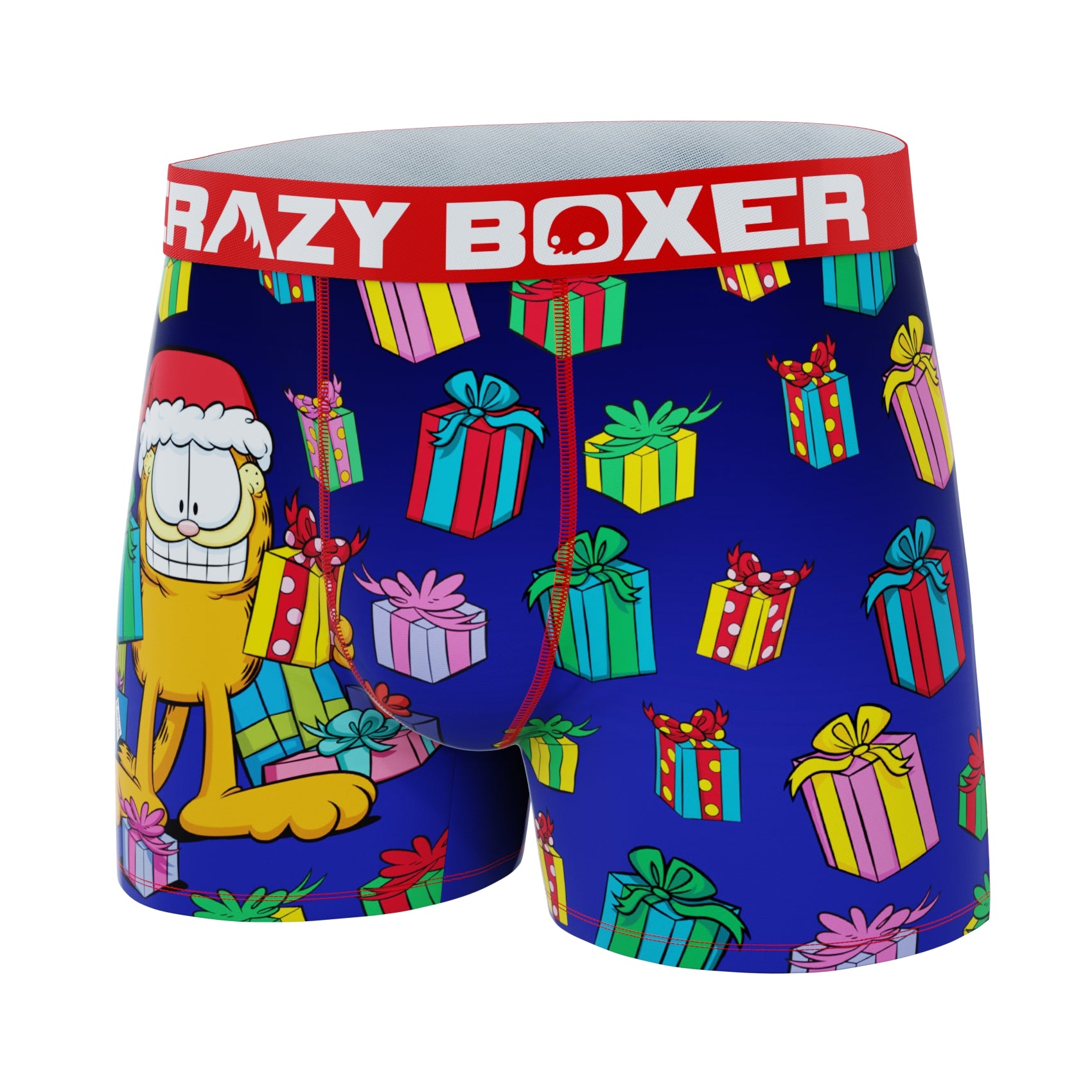 CRAZYBOXER Garfield Gift Holidays Men's Boxer Briefs