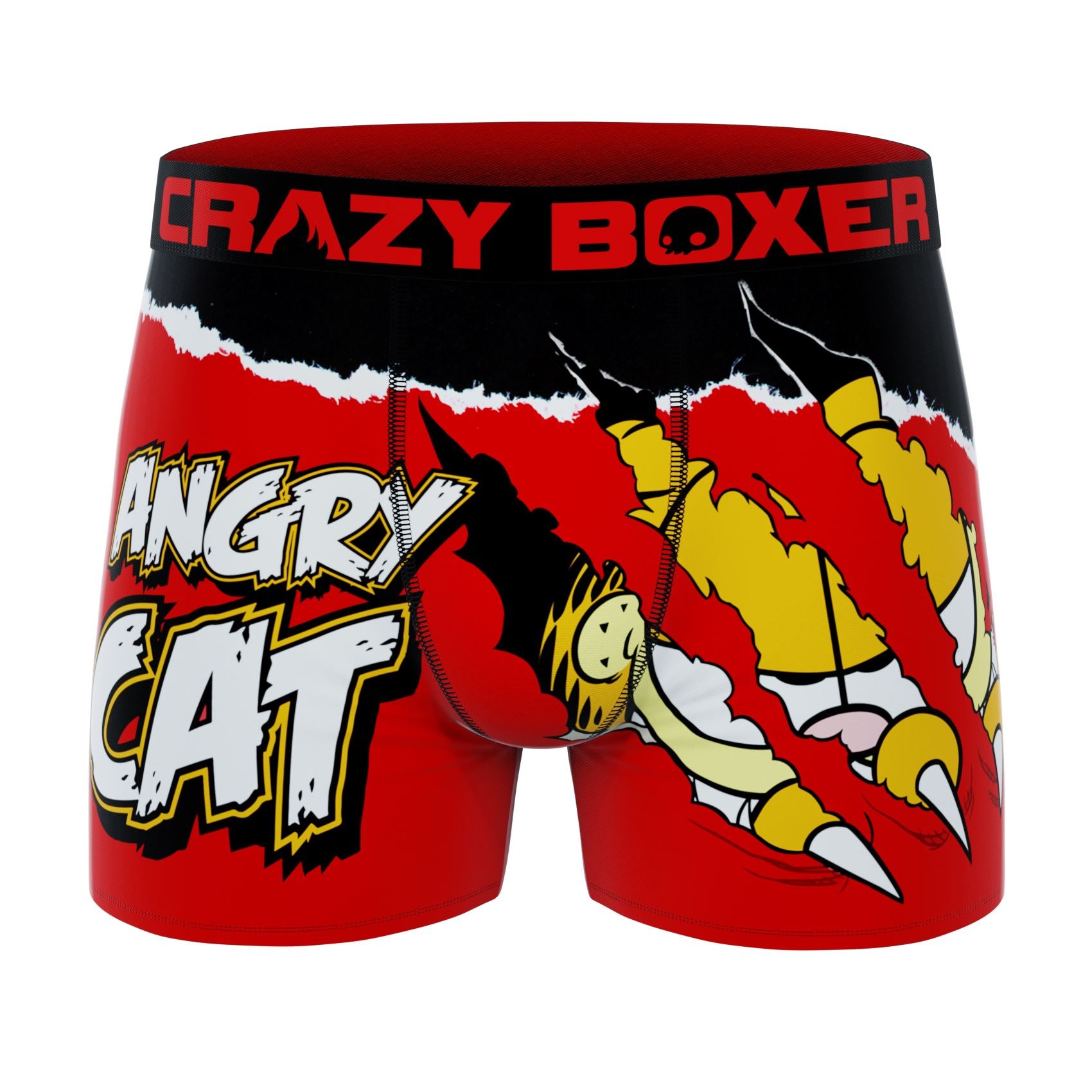 CRAZYBOXER Garfield Angry Cat Faces Men's Boxer Briefs (2 pack)