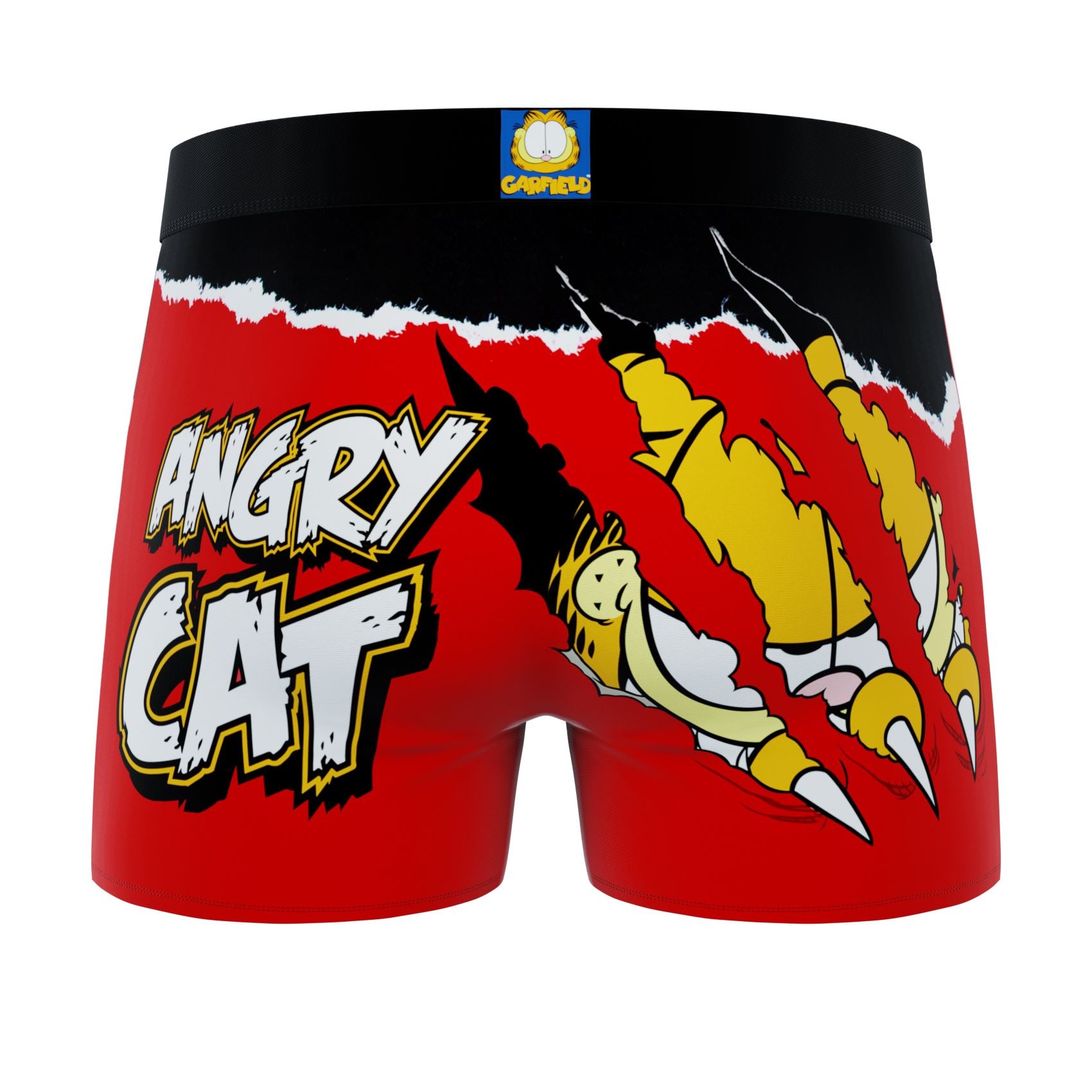 CRAZYBOXER Garfield Angry Cat Faces Men's Boxer Briefs (2 pack)