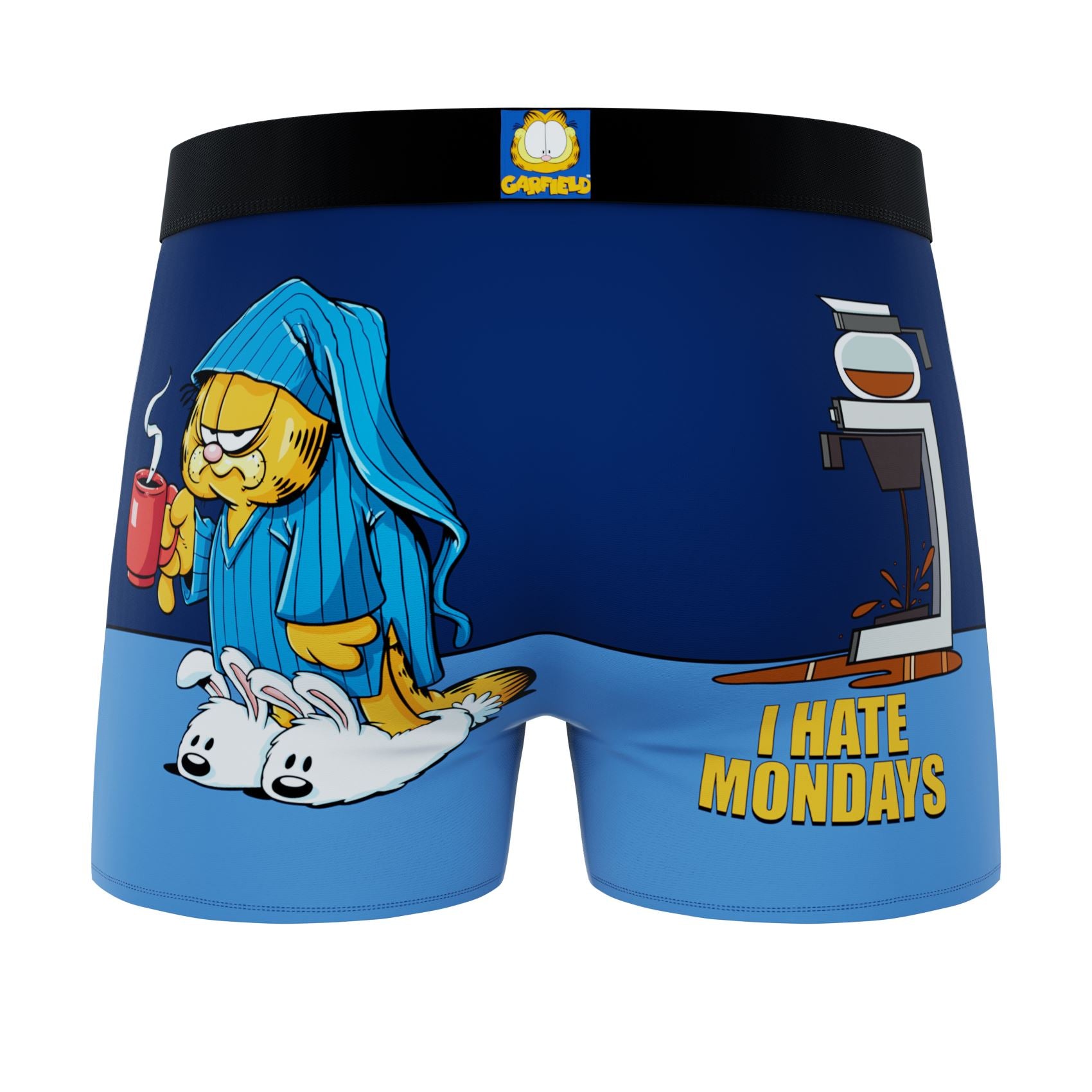 CRAZYBOXER Garfield Faces Mondays Men's Boxer Briefs (2 pack)