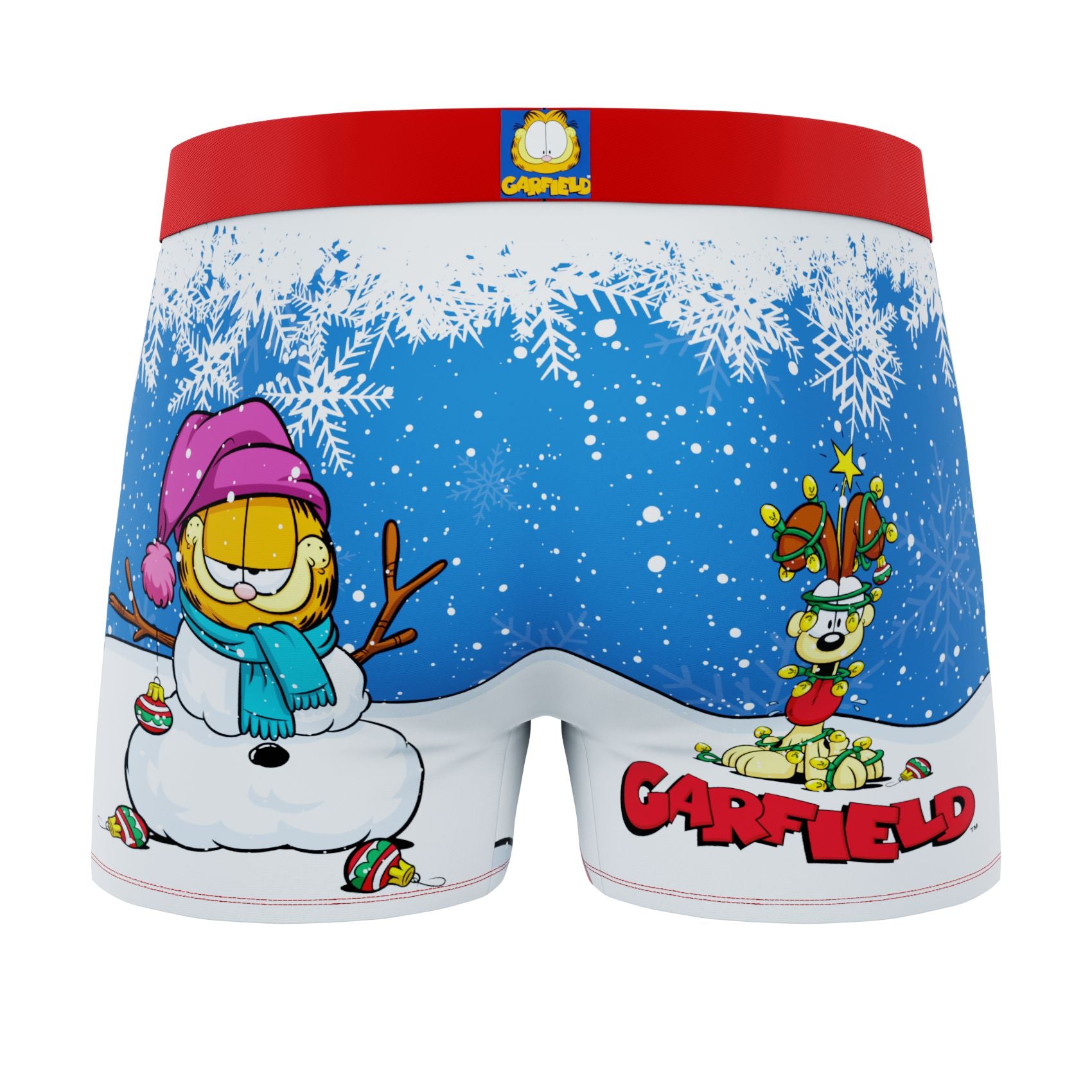 CRAZYBOXER Garfield Snowman Men's Boxer Briefs