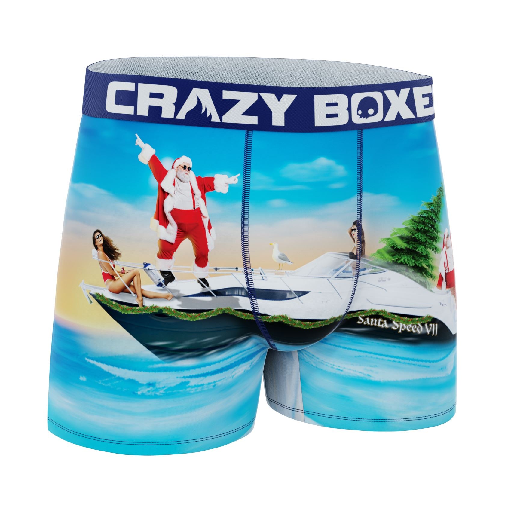 CRAZYBOXER Holidays Abb Boat Men's Boxer Briefs