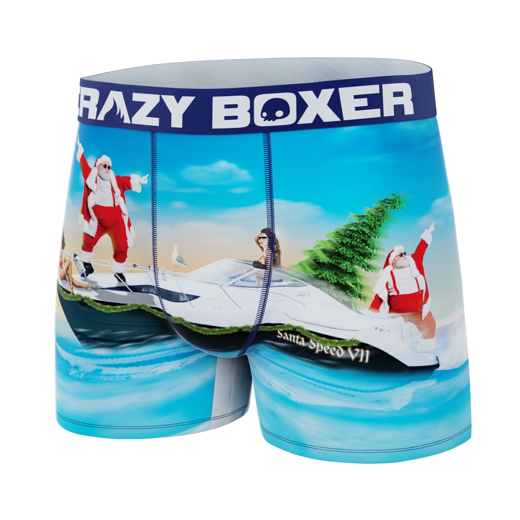 CRAZYBOXER Holidays Abb Boat Men's Boxer Briefs
