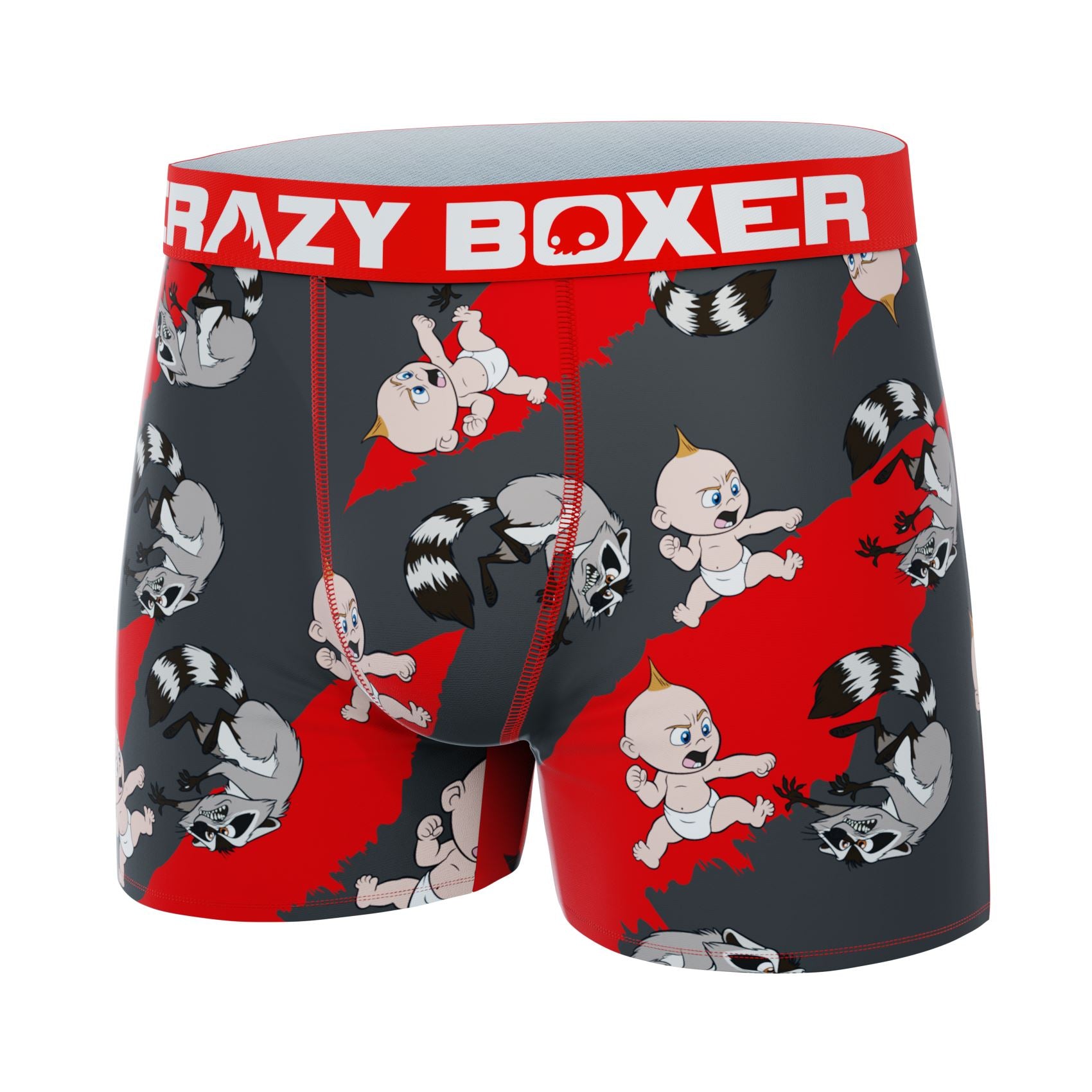 CRAZYBOXER The Incredibles Jack-Jack & Racoon Men's Boxer Briefs