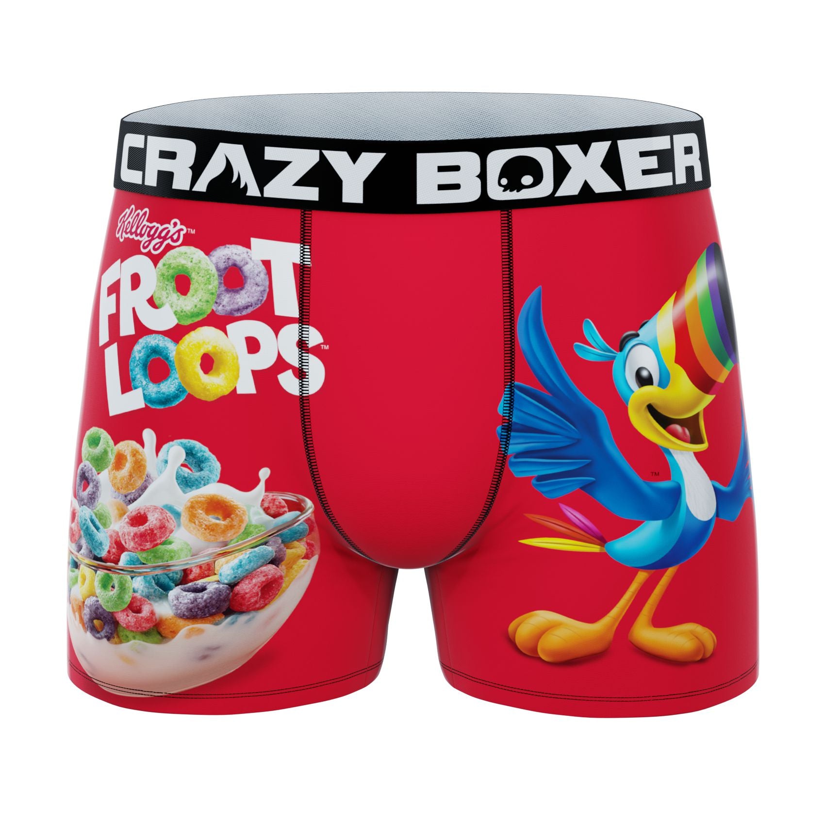 CRAZYBOXER Kellogg's Cereals Men's Boxer Briefs 3 Pack (Creative Packaging)