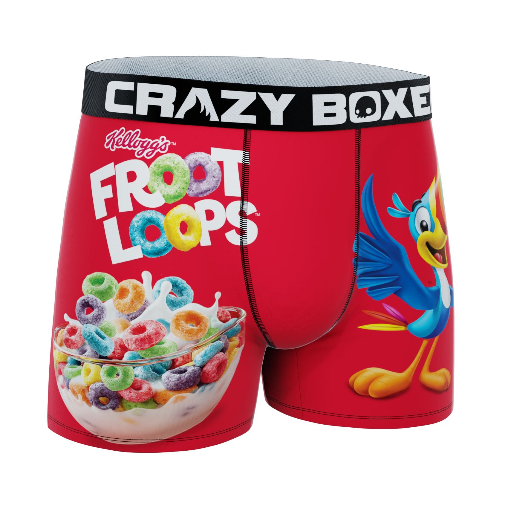 CRAZYBOXER Kellogg's Toucan Sam Men's Boxer Briefs (Creative Packaging)