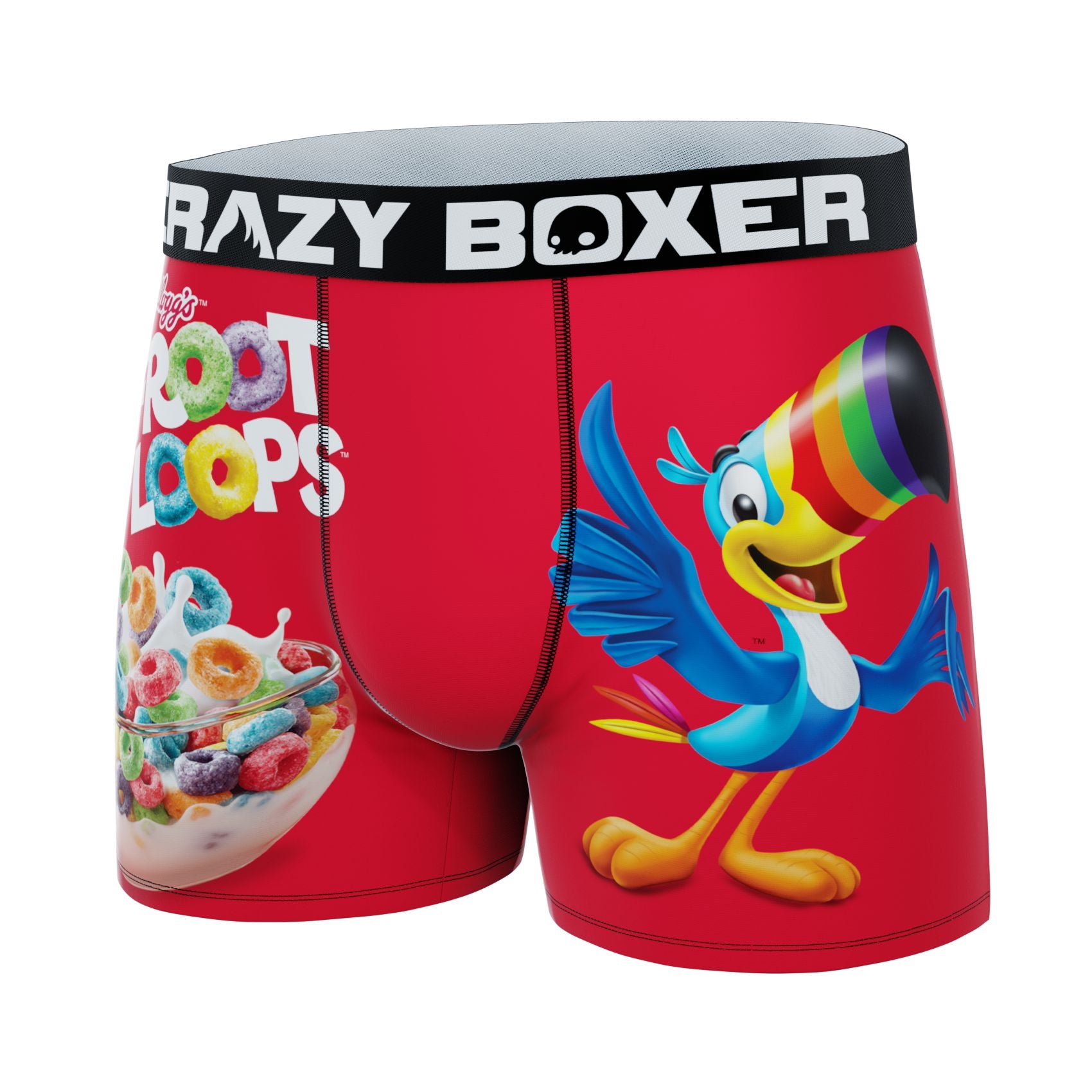 CRAZYBOXER Kellogg's Toucan Sam Men's Boxer Briefs (Creative Packaging)