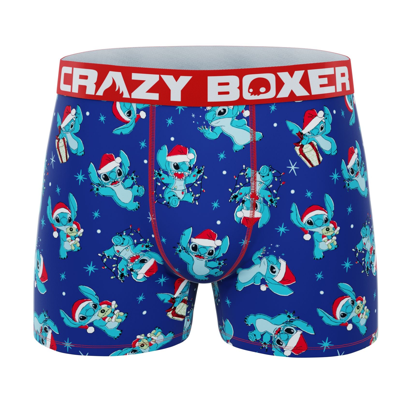 CRAZYBOXER Disney Lilo & Stitch Holidays Men's Boxer Briefs (2 pack)