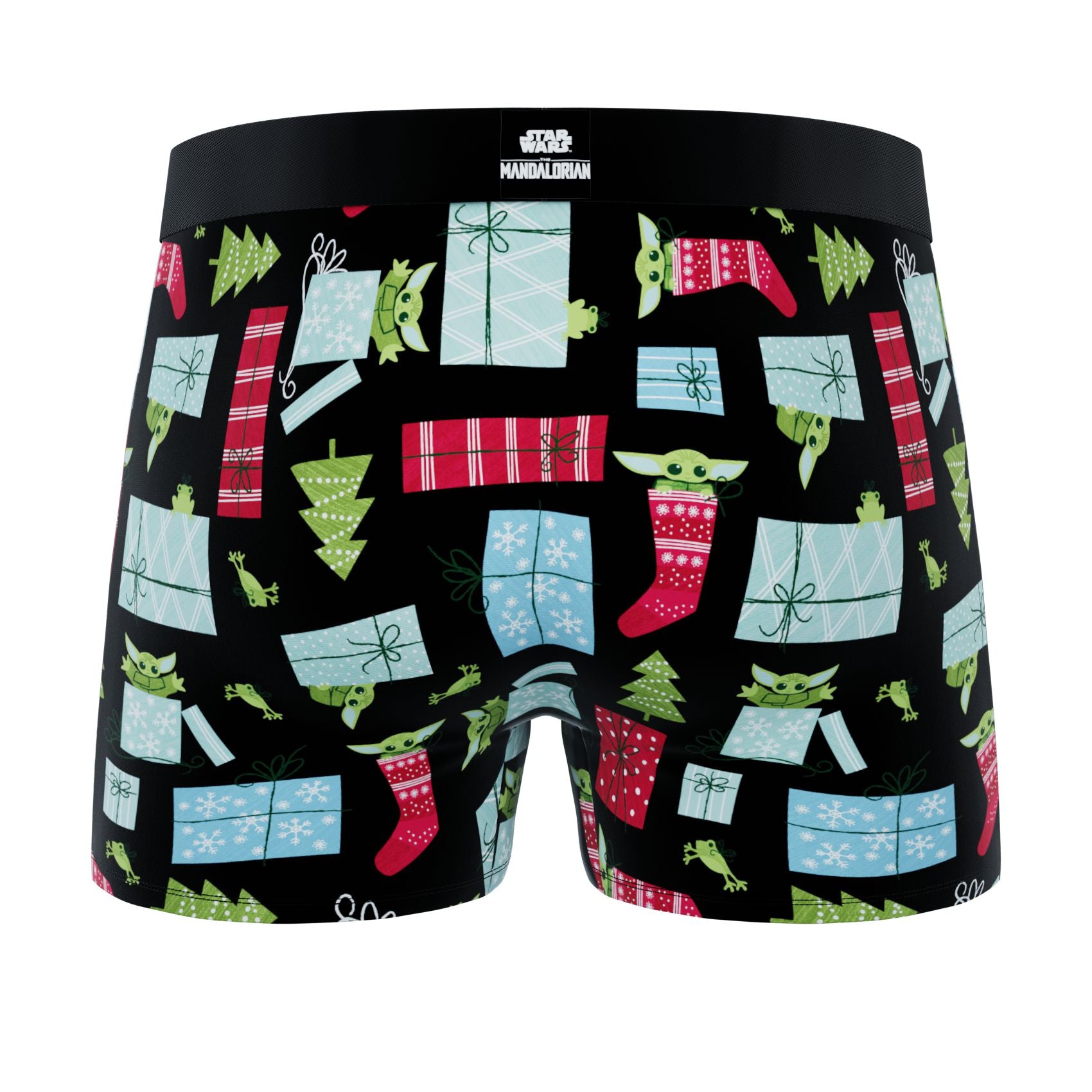 CRAZYBOXER Mandalorian Snowman &Christmas Men's Boxer Briefs (2 pack)