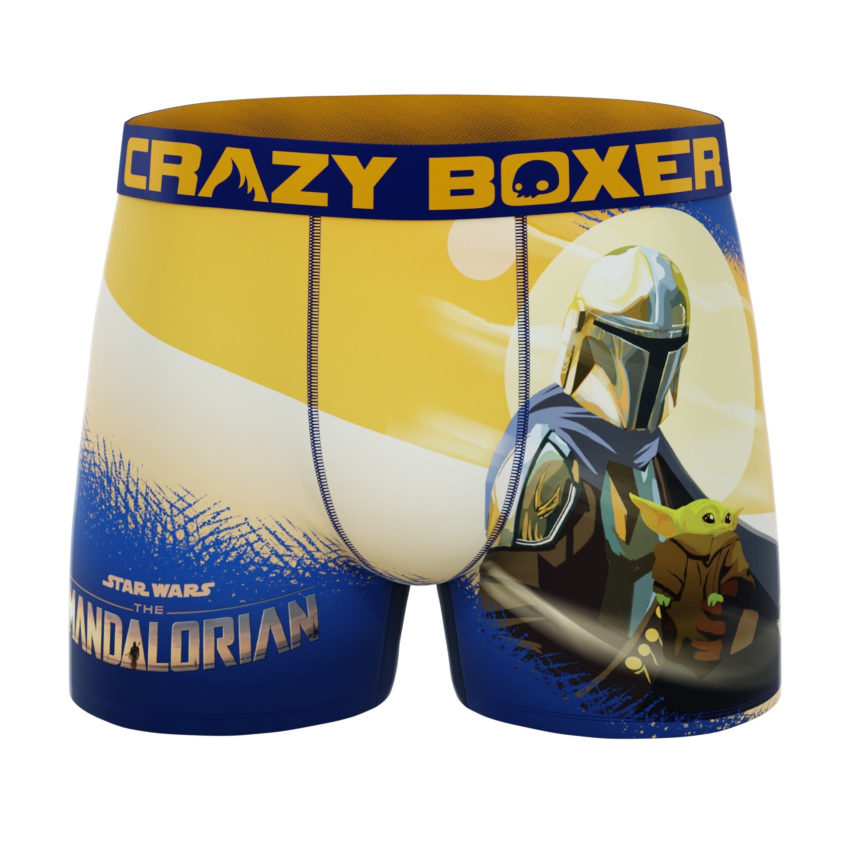 CRAZYBOXER The Mandalorian Duo Helmet Men's Boxer Briefs (2 pack)