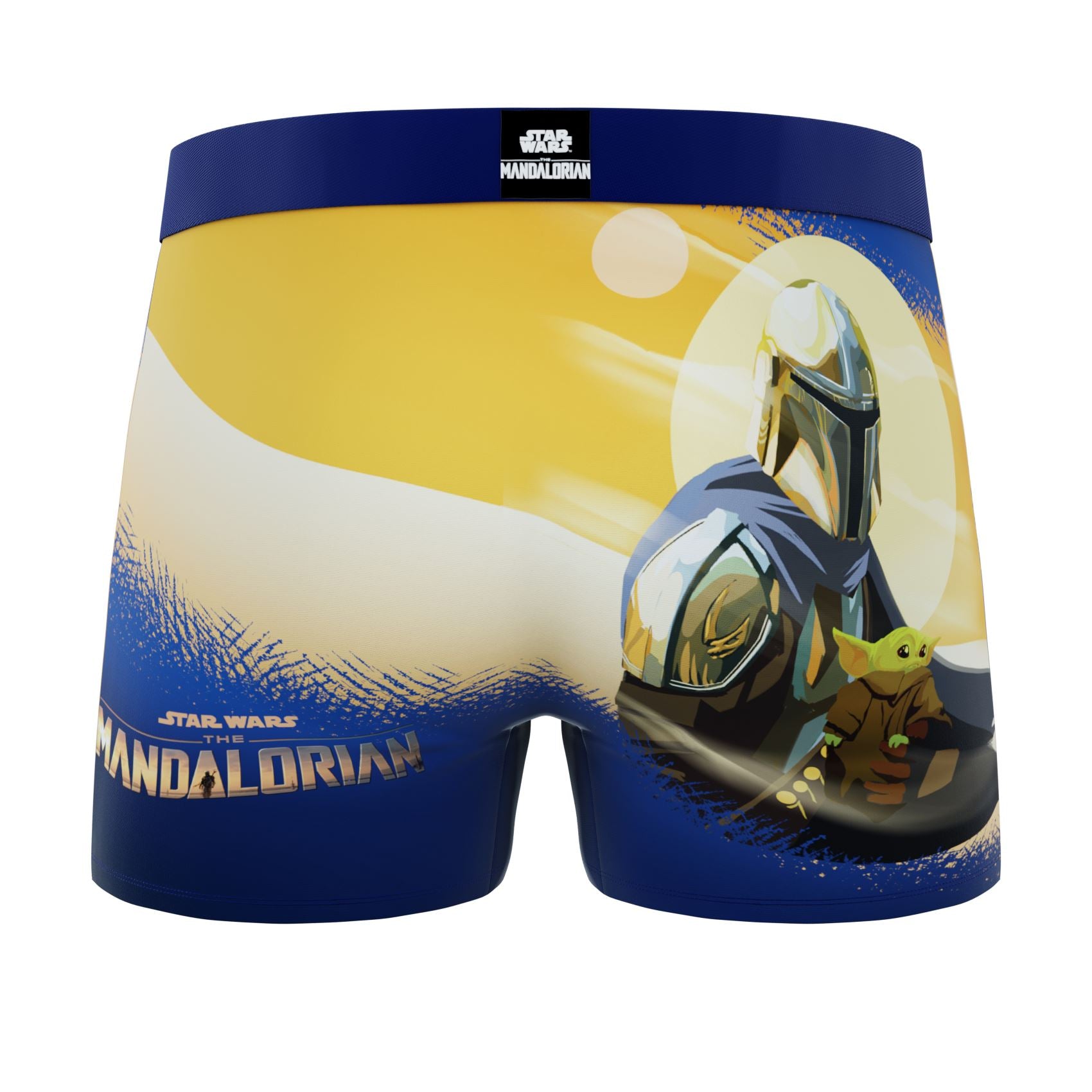 CRAZYBOXER The Mandalorian Duo Helmet Men's Boxer Briefs (2 pack)