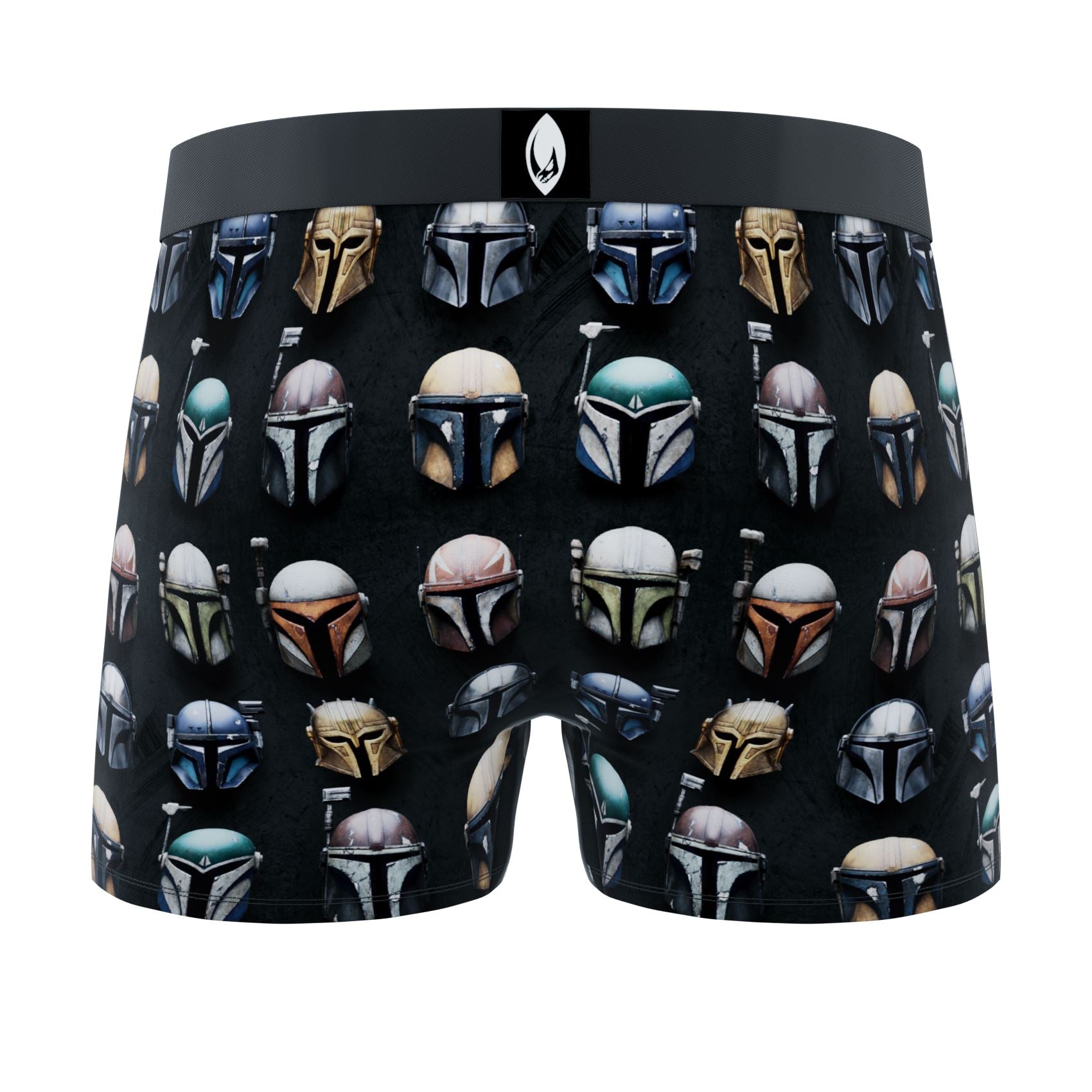 CRAZYBOXER The Mandalorian Duo Helmet Men's Boxer Briefs (2 pack)