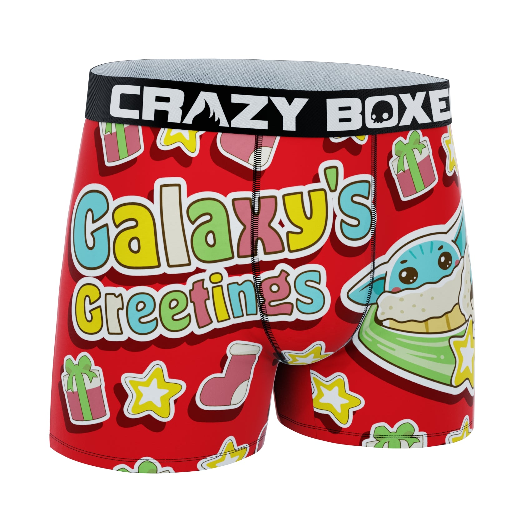 CRAZYBOXER The Mandalorian Galaxy's Greetings Men's Boxer Briefs