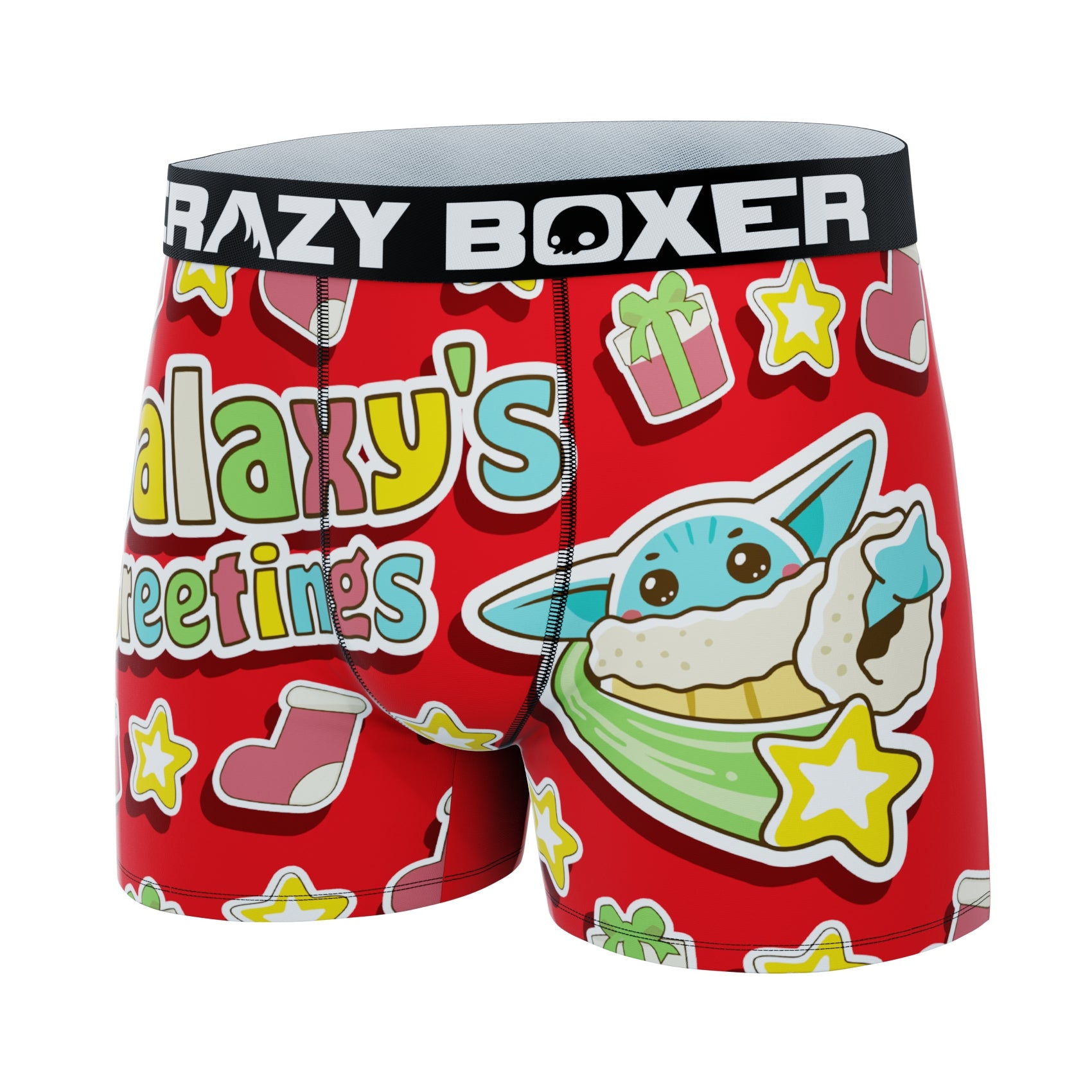 CRAZYBOXER The Mandalorian Galaxy's Greetings Men's Boxer Briefs
