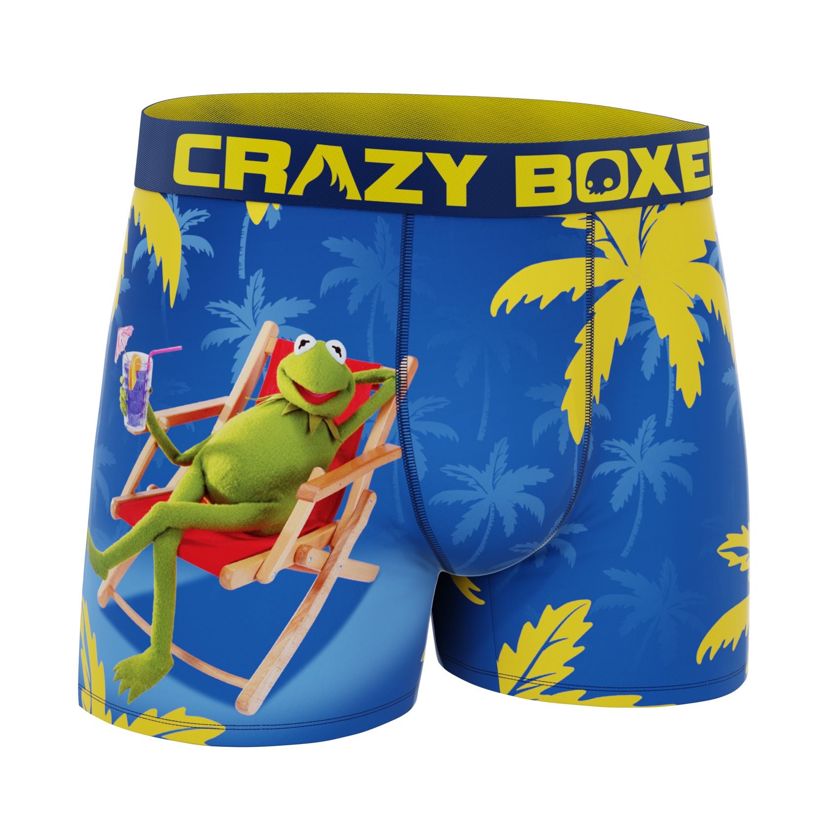 CRAZYBOXER Disney The Muppets Tropical Kermit Men's Boxer Briefs