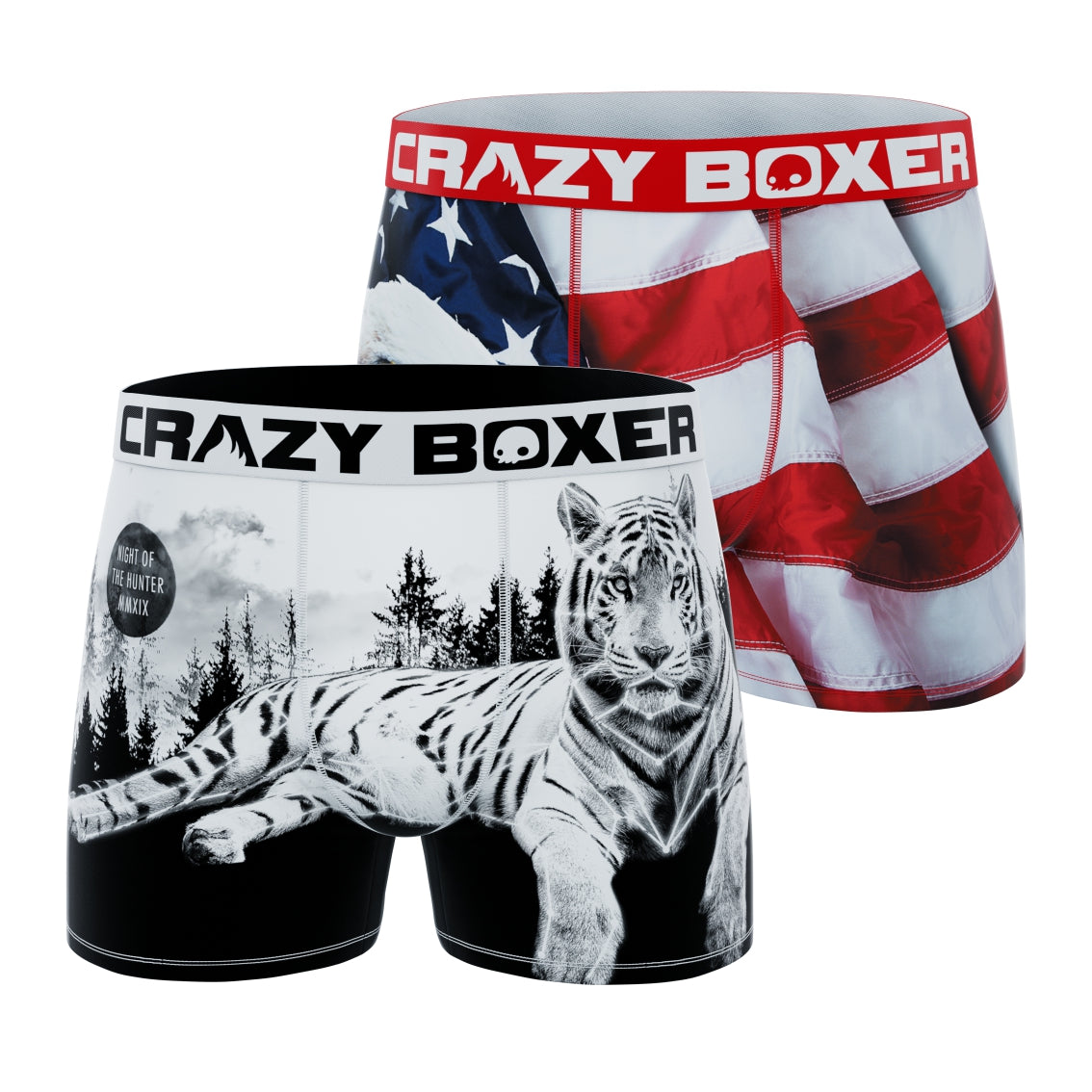 EAGLE FLAG + B&W TIGER - Grey