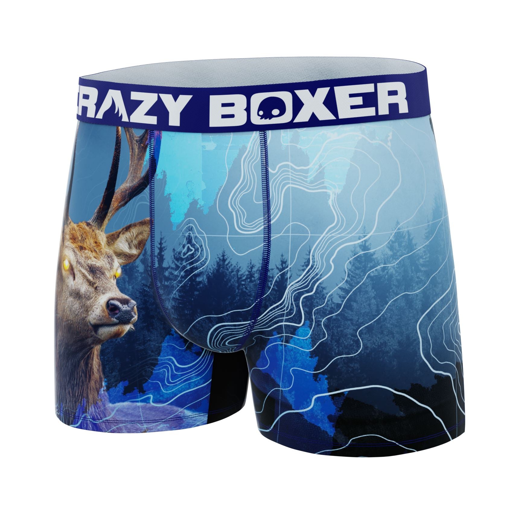 CRAZYBOXER Outdoor Deer Men's Boxer Briefs
