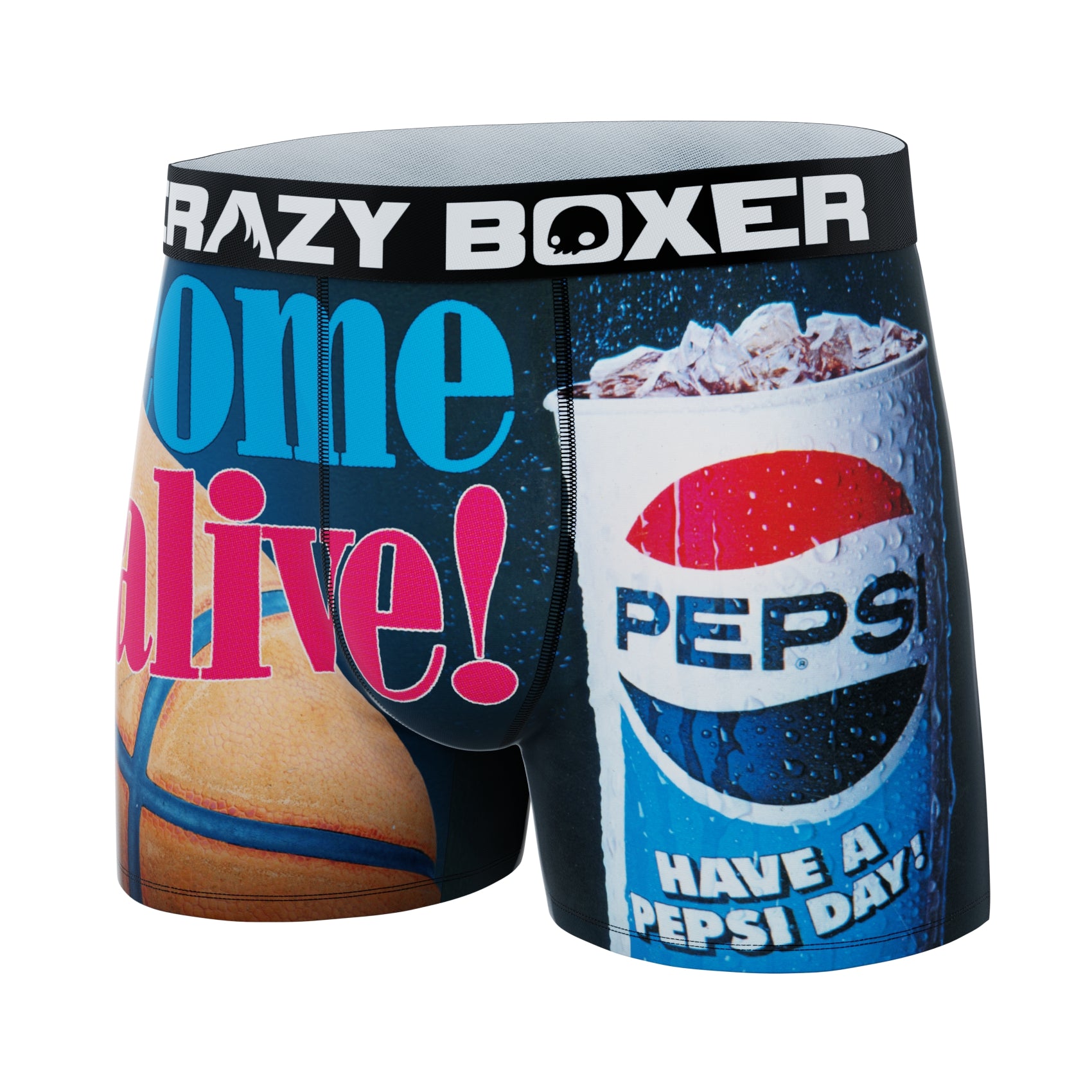 CRAZYBOXER Pepsi Come Alive! & Basketball Men's Boxer Briefs