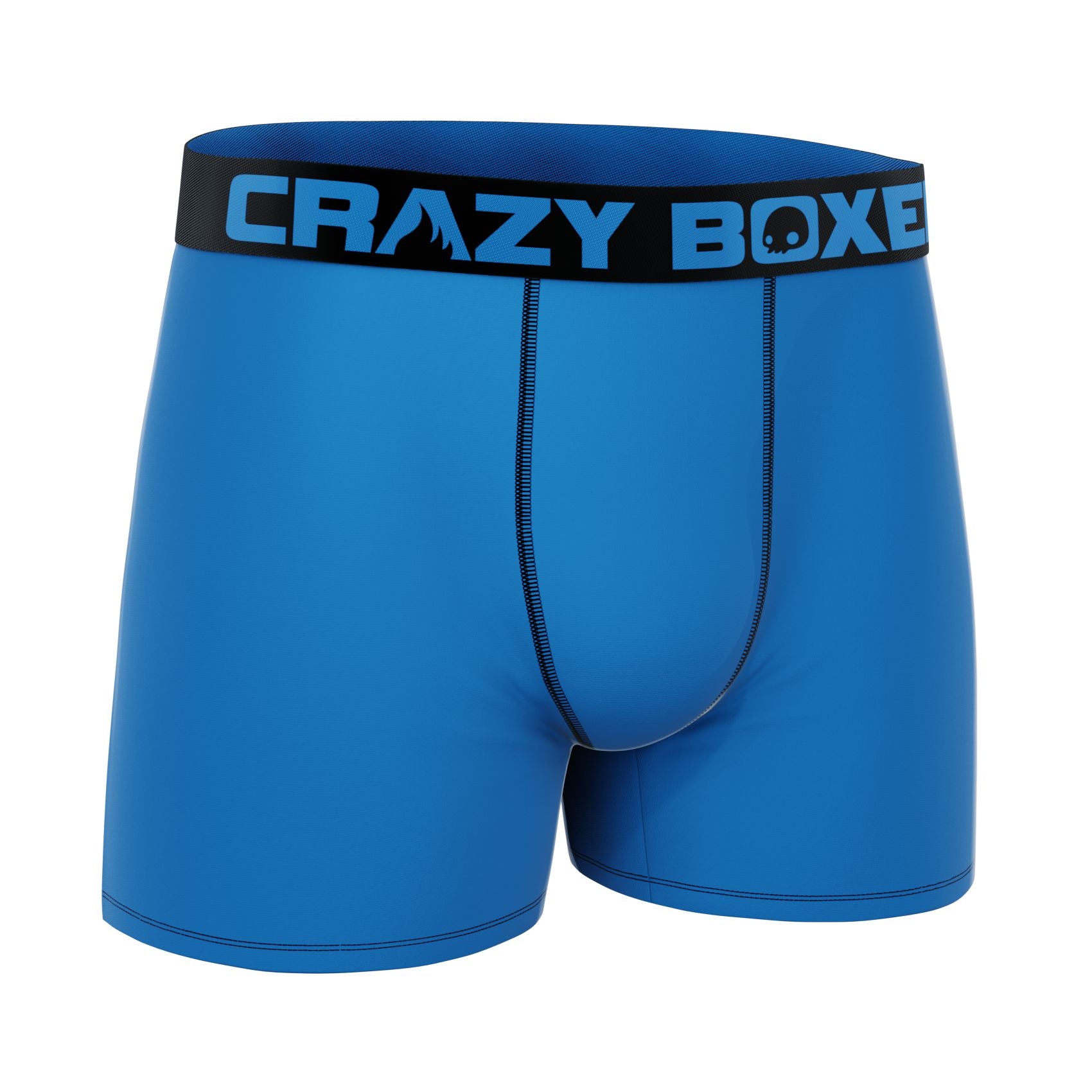 CRAZYBOXER Premium Uni Blue Men's Boxer Briefs