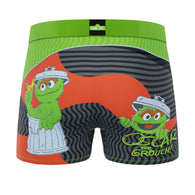 CRAZYBOXER Sesame Street Oscar Men's Boxer Briefs (Creative Packaging)