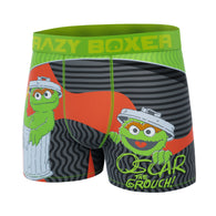 CRAZYBOXER Sesame Street Oscar Men's Boxer Briefs (Creative Packaging)