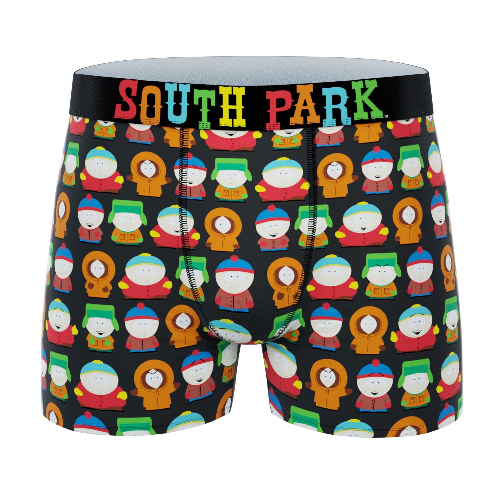 CRAZYBOXER South Park All over Men's Boxer Briefs 3 Pack (Creative Packaging)