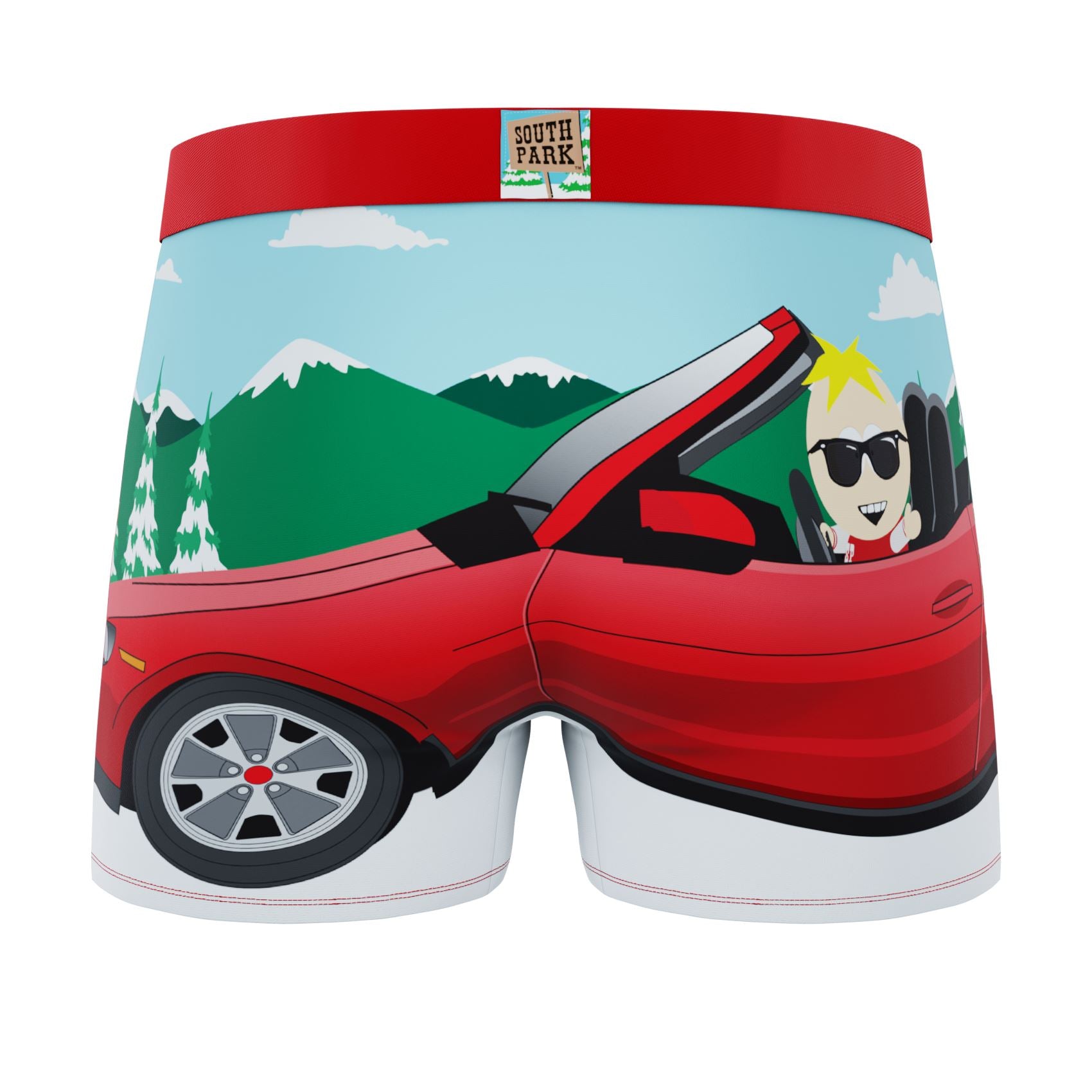 CRAZYBOXER South Park Cartman Butters Showing off Men's Boxer Briefs