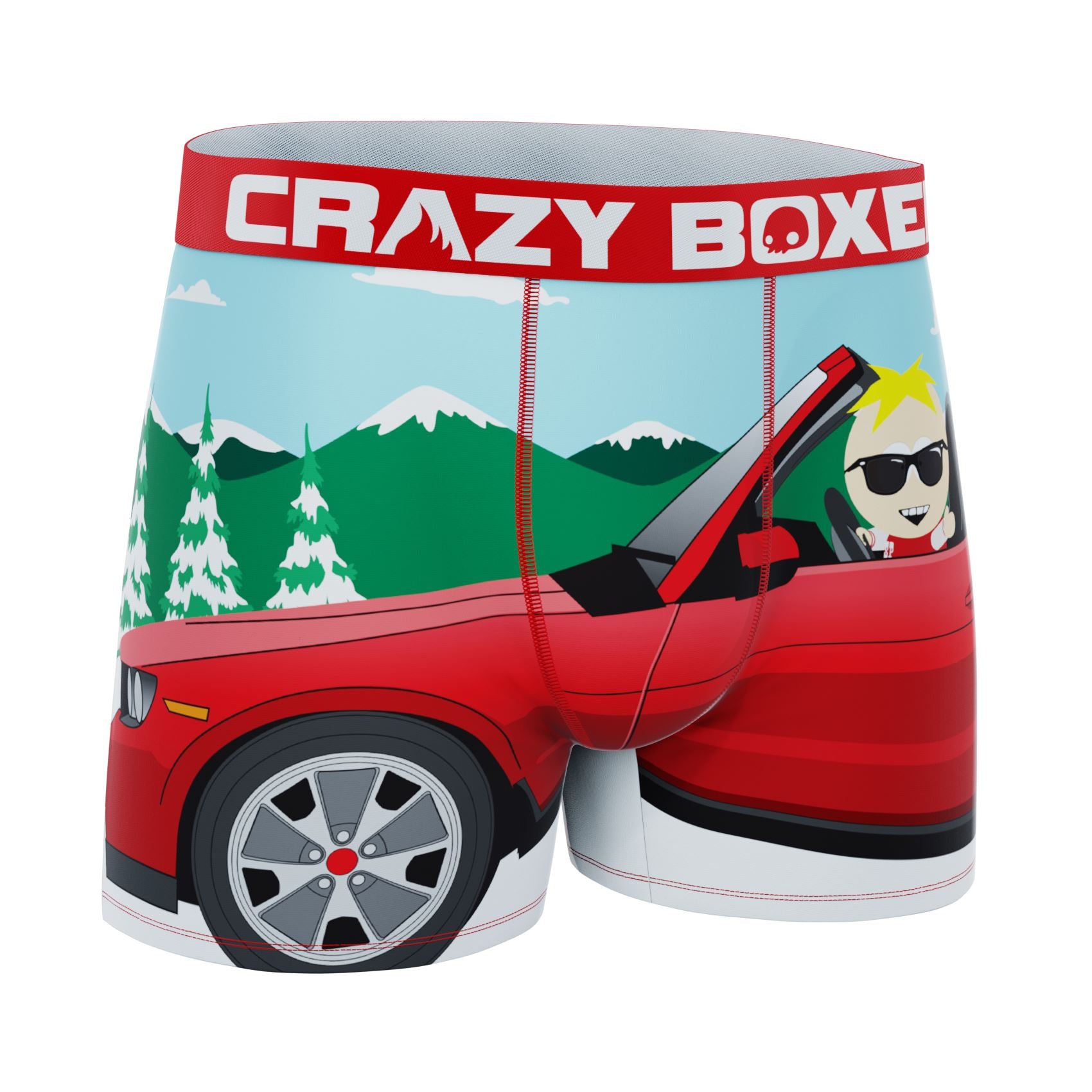 CRAZYBOXER South Park Cartman Butters Showing off Men's Boxer Briefs