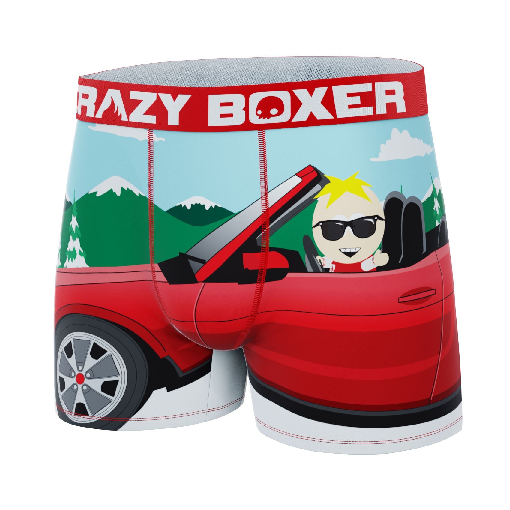 CRAZYBOXER South Park Cartman Butters Showing off Men's Boxer Briefs