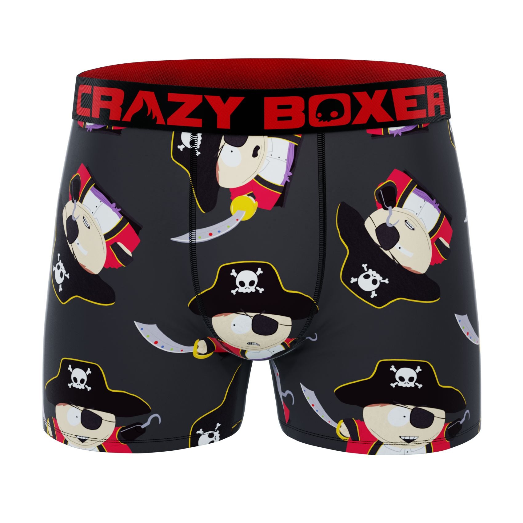 CRAZYBOXER South Park Chef + Cartman Pirate Men's Boxer Briefs (3 pack)
