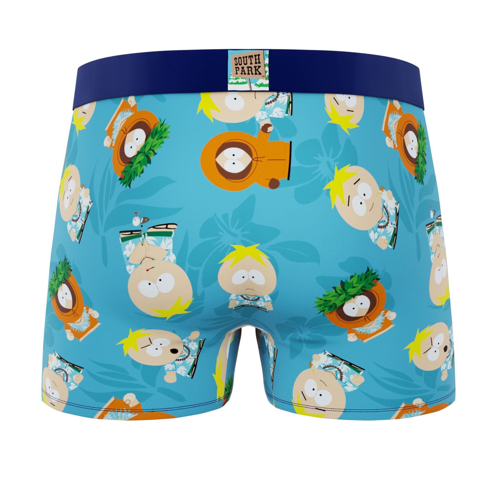CRAZYBOXER South Park Tropical + Cartman Ripped Men's Boxer Briefs (3 pack)