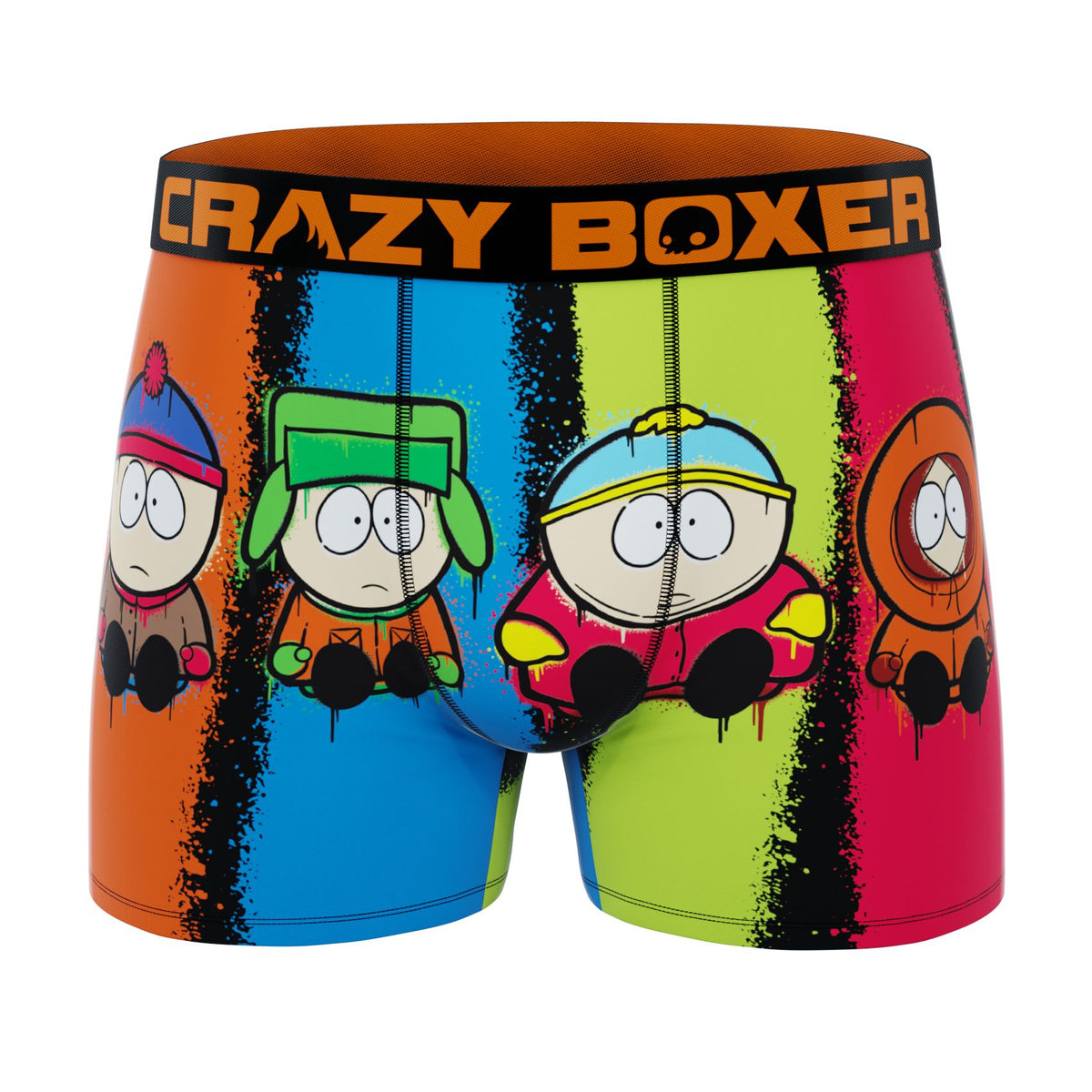 CRAZYBOXER South Park Characters Men's Boxer Briefs (2 Pack)