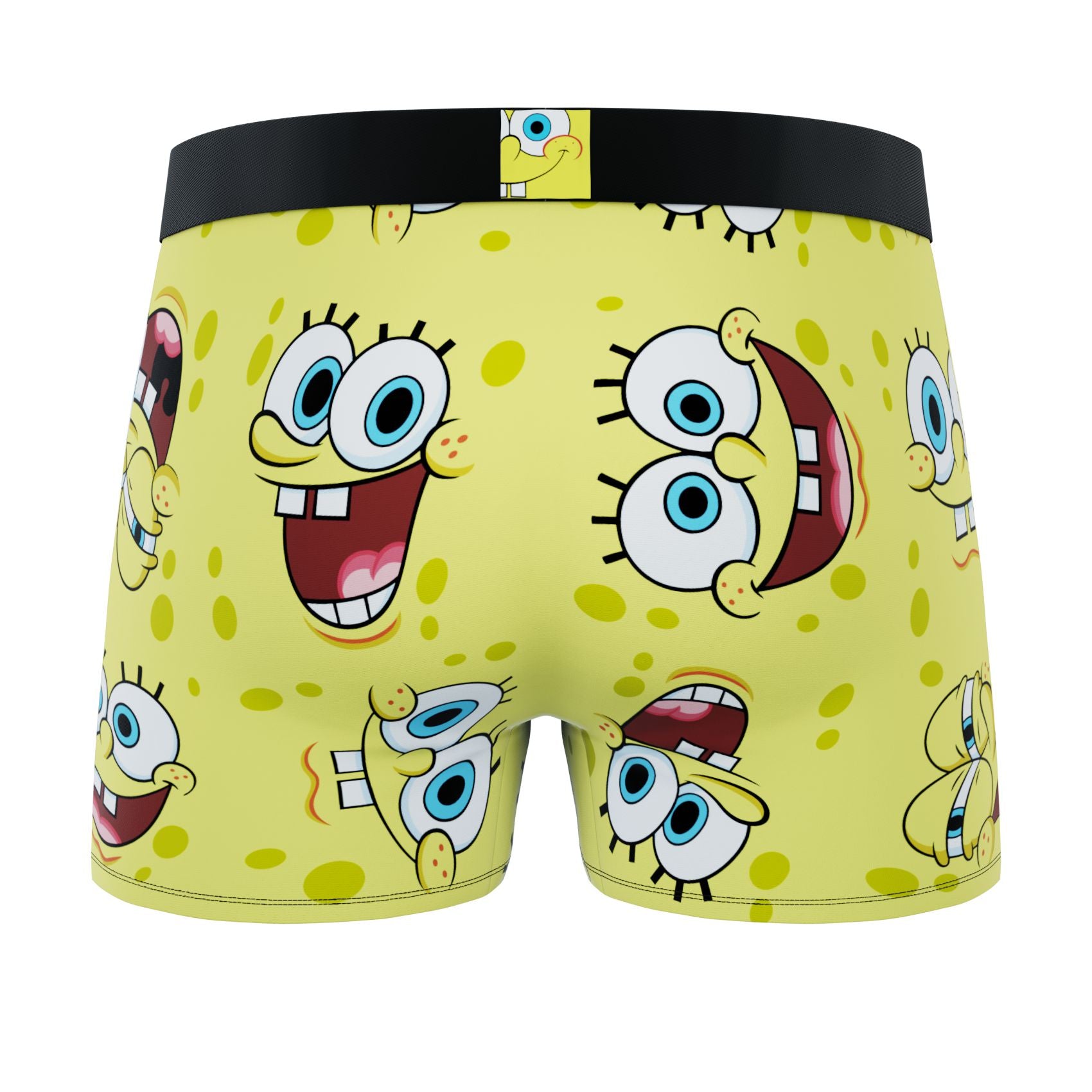 CRAZYBOXER SPONGEBOB FACES MEN'S BOXER BRIEFS (PACK 3)