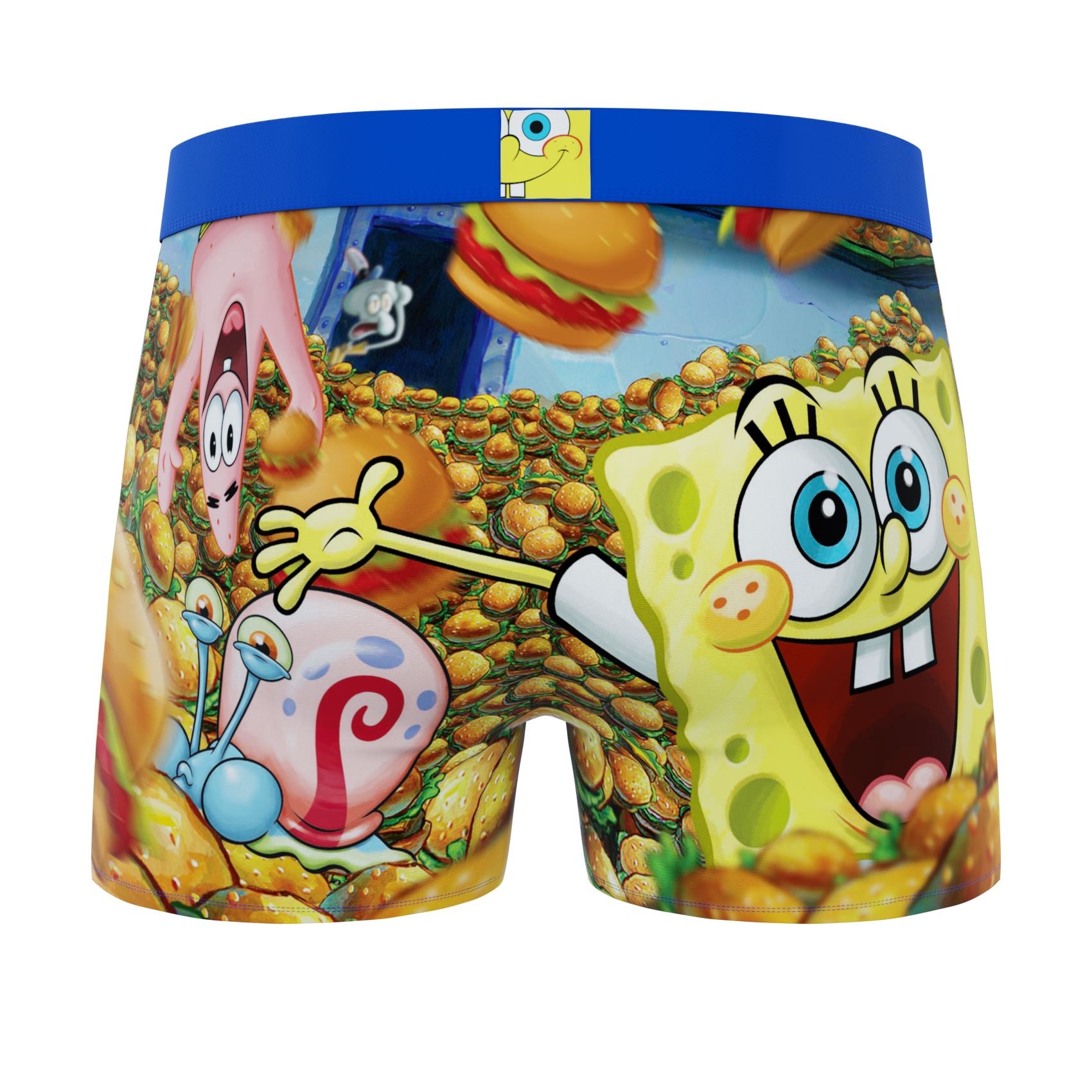 CRAZYBOXER SPONGEBOB FACES MEN'S BOXER BRIEFS (PACK 3)