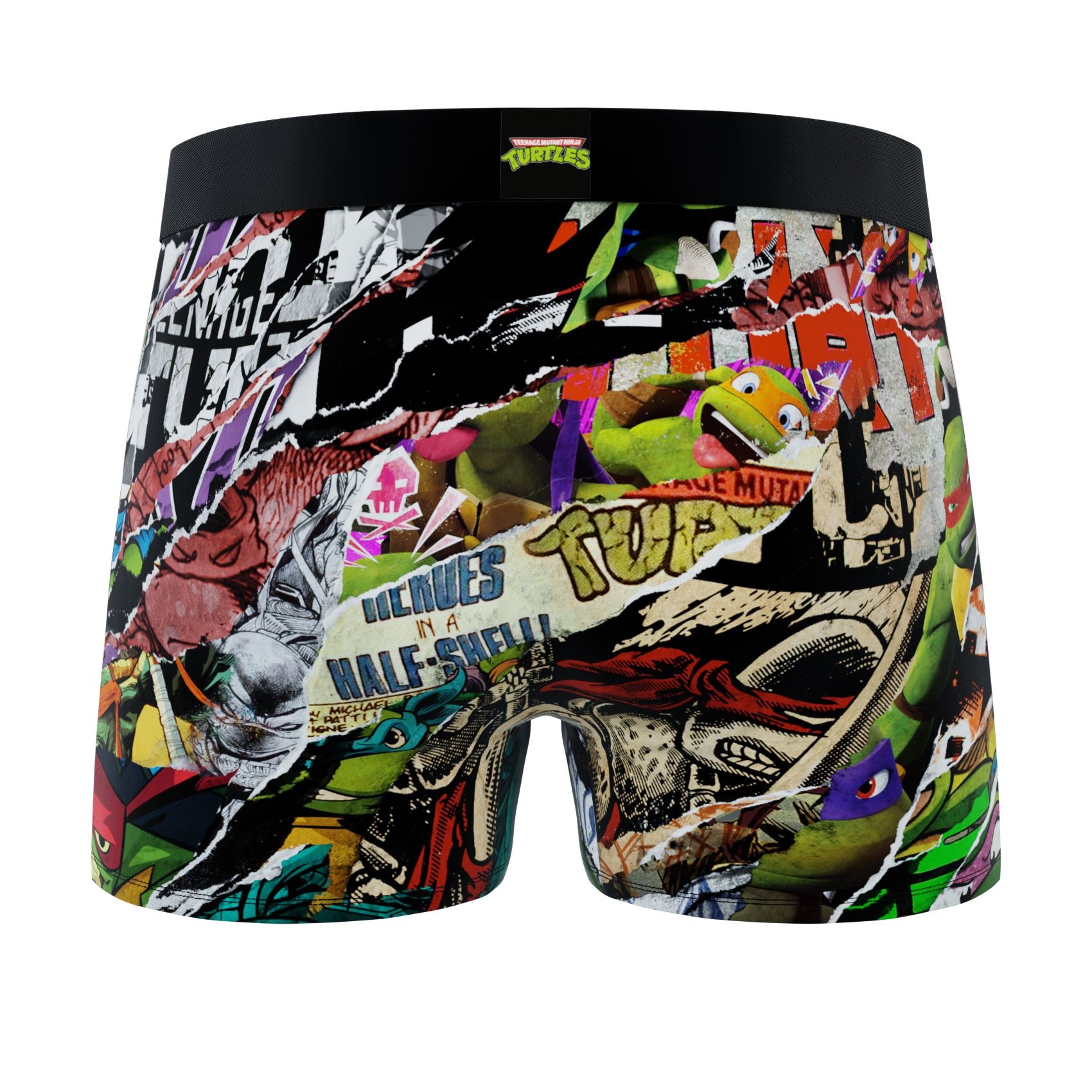 CRAZYBOXER Ninja Turtles Skateboard & Medley Men's Boxer Briefs (2 pack)
