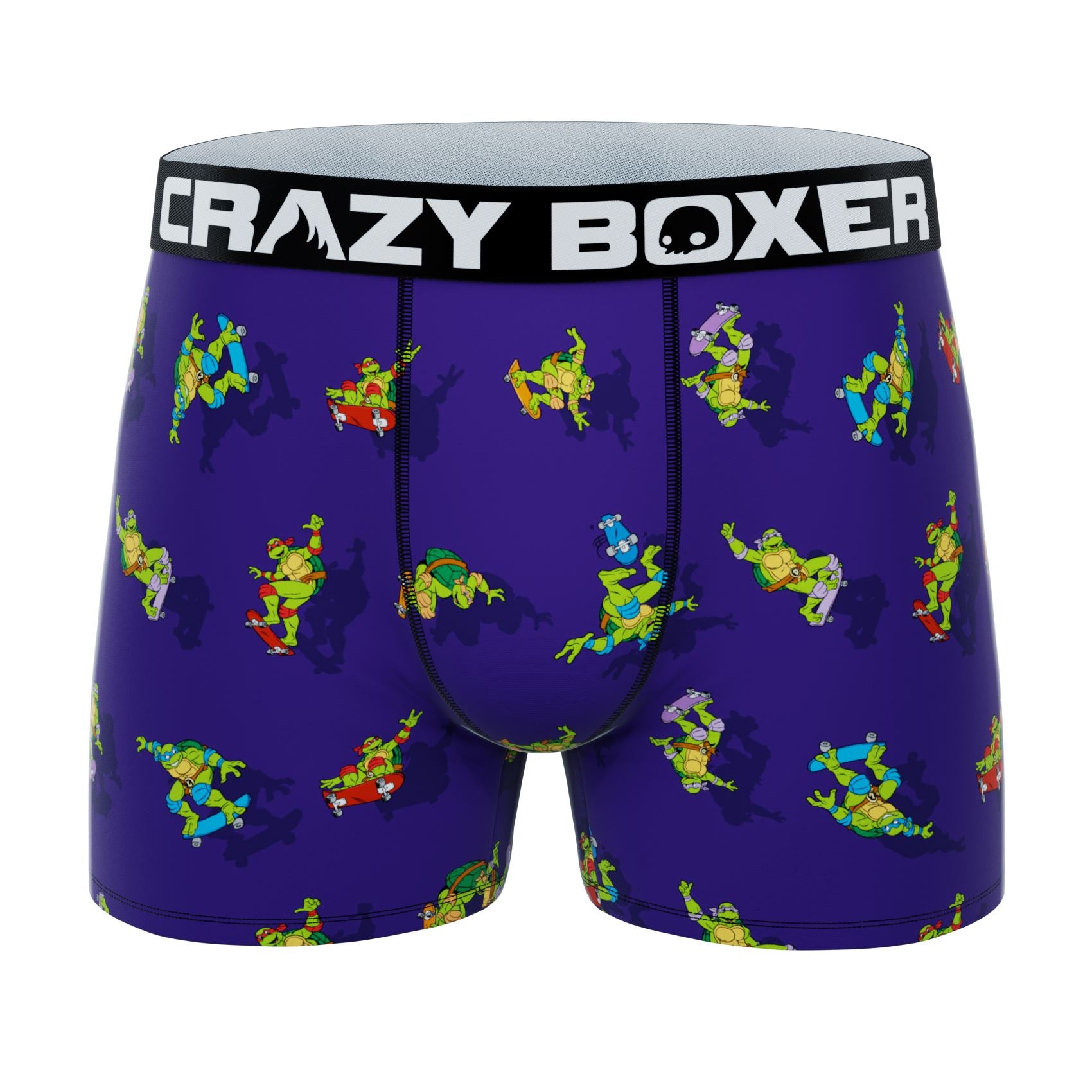 CRAZYBOXER Ninja Turtles Skateboard & Medley Men's Boxer Briefs (2 pack)
