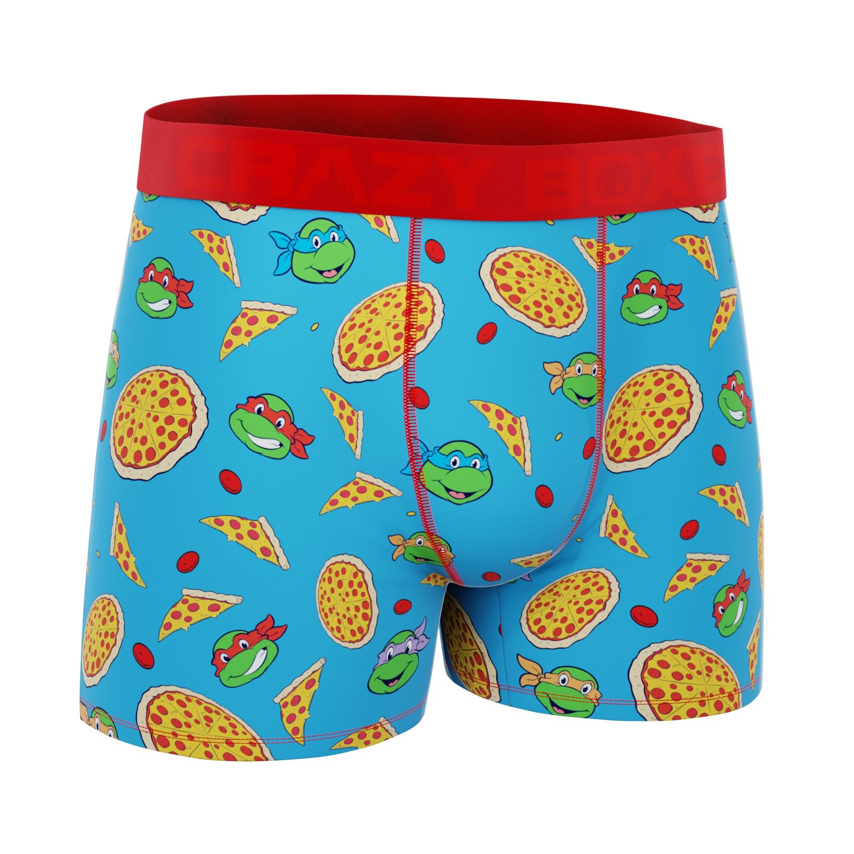 CRAZYBOXER Ninja Turtles Pizza Box Men's Boxer Briefs (Creative Packaging)