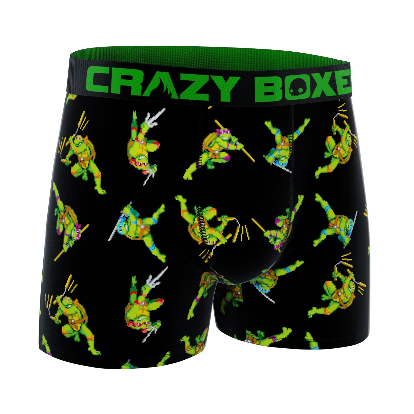 CRAZYBOXER Ninja Turtles Pixel Men's Boxer Briefs
