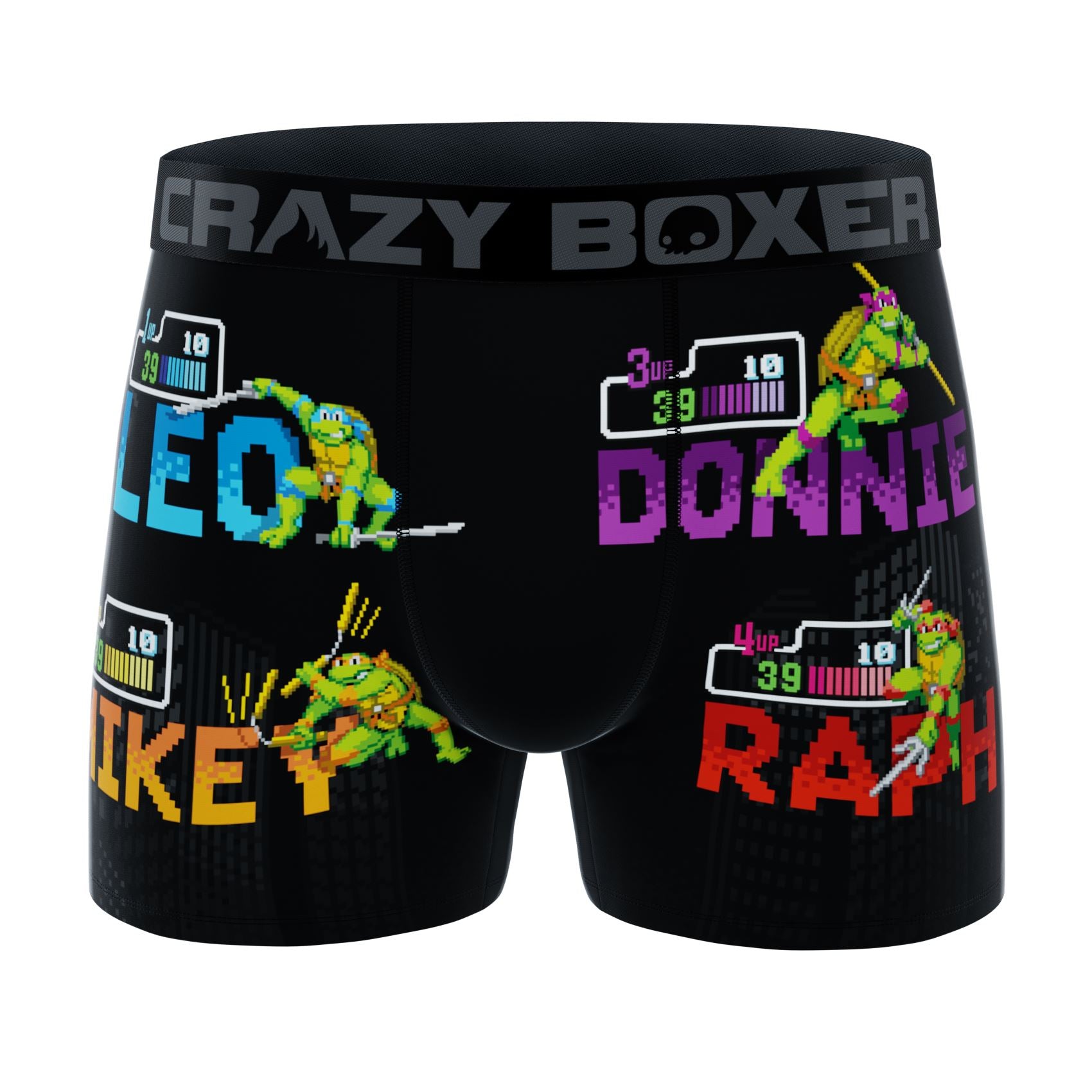 CRAZYBOXER Ninja Turtles Pixel Men's Boxer Briefs (Pack 3)