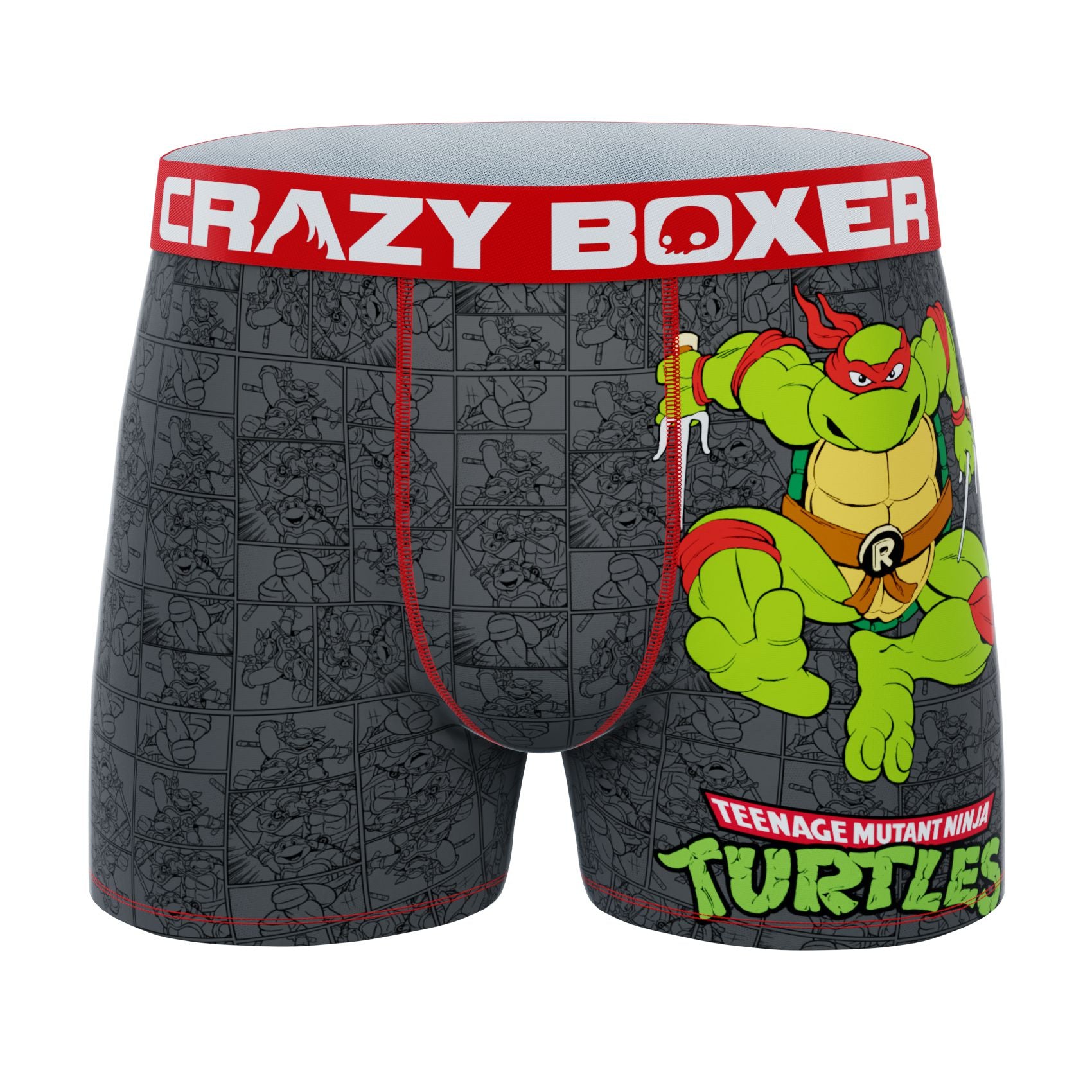 CRAZYBOXER Ninja Turtles Raphael Men's Boxer Briefs (Creative Packaging)