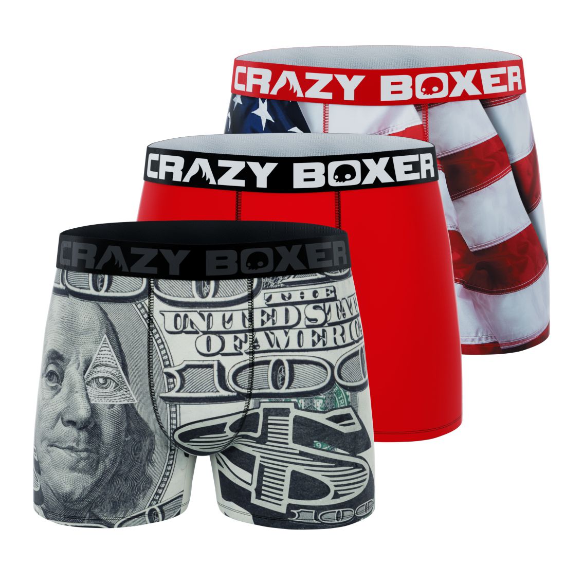 EAGLE FLAG + Black + ALL  STAR - BENJAMIN FRANKLIN - Red